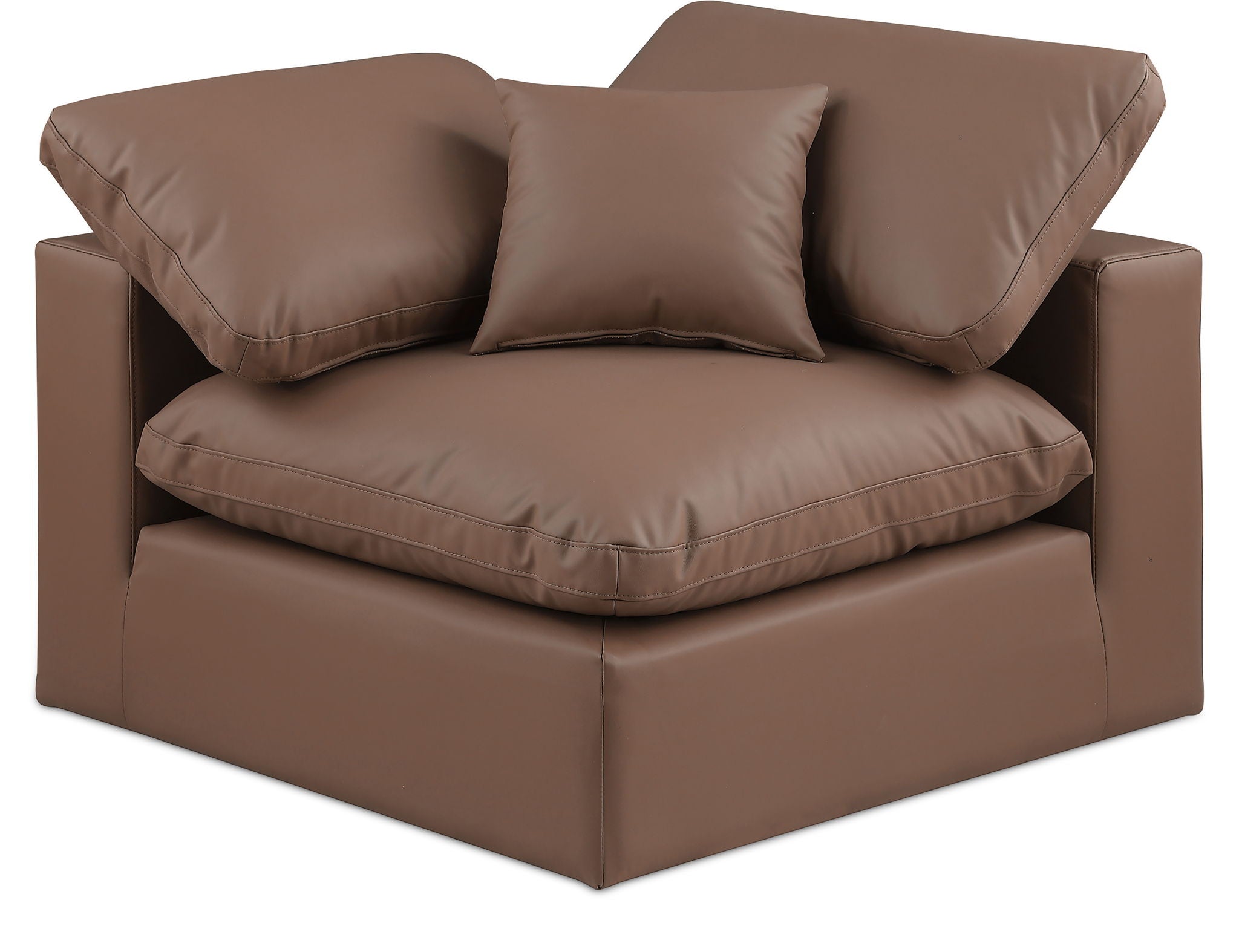 Comfy - Faux Leather Corner Chair - Urban Living Furniture (Los Angeles, CA)