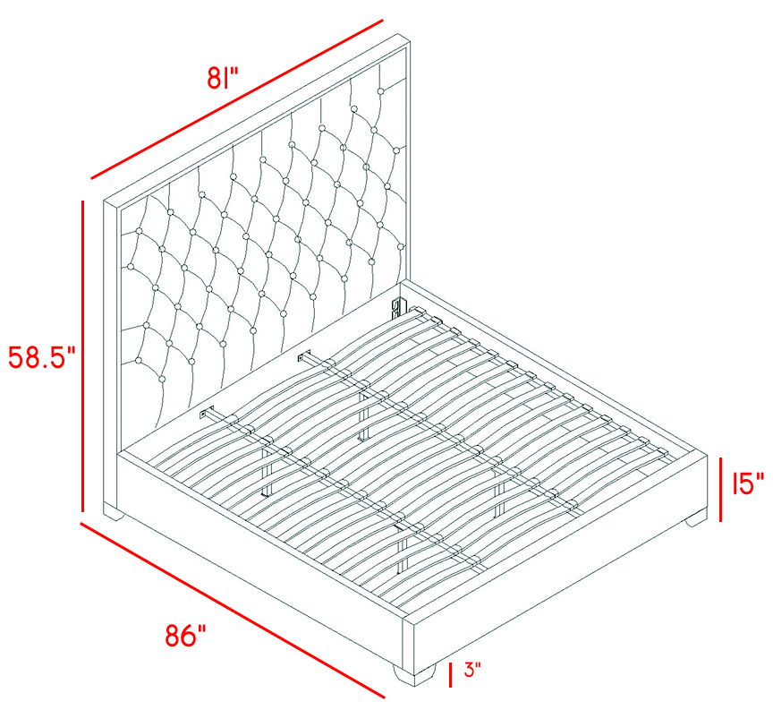 Lexi - Bed - Urban Living Furniture (Los Angeles, CA)