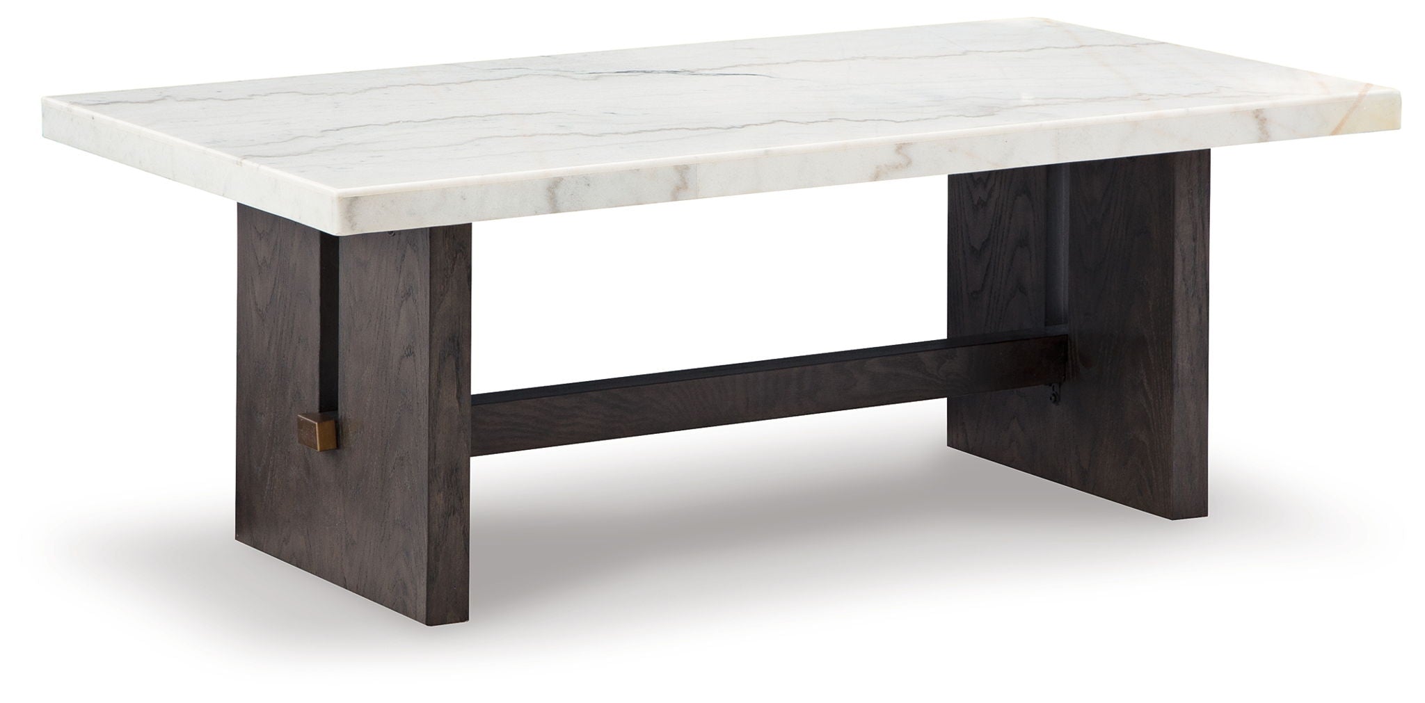 Burkhaus - White / Dark Brown - Rectangular Cocktail Table - Urban Living Furniture (Los Angeles, CA)