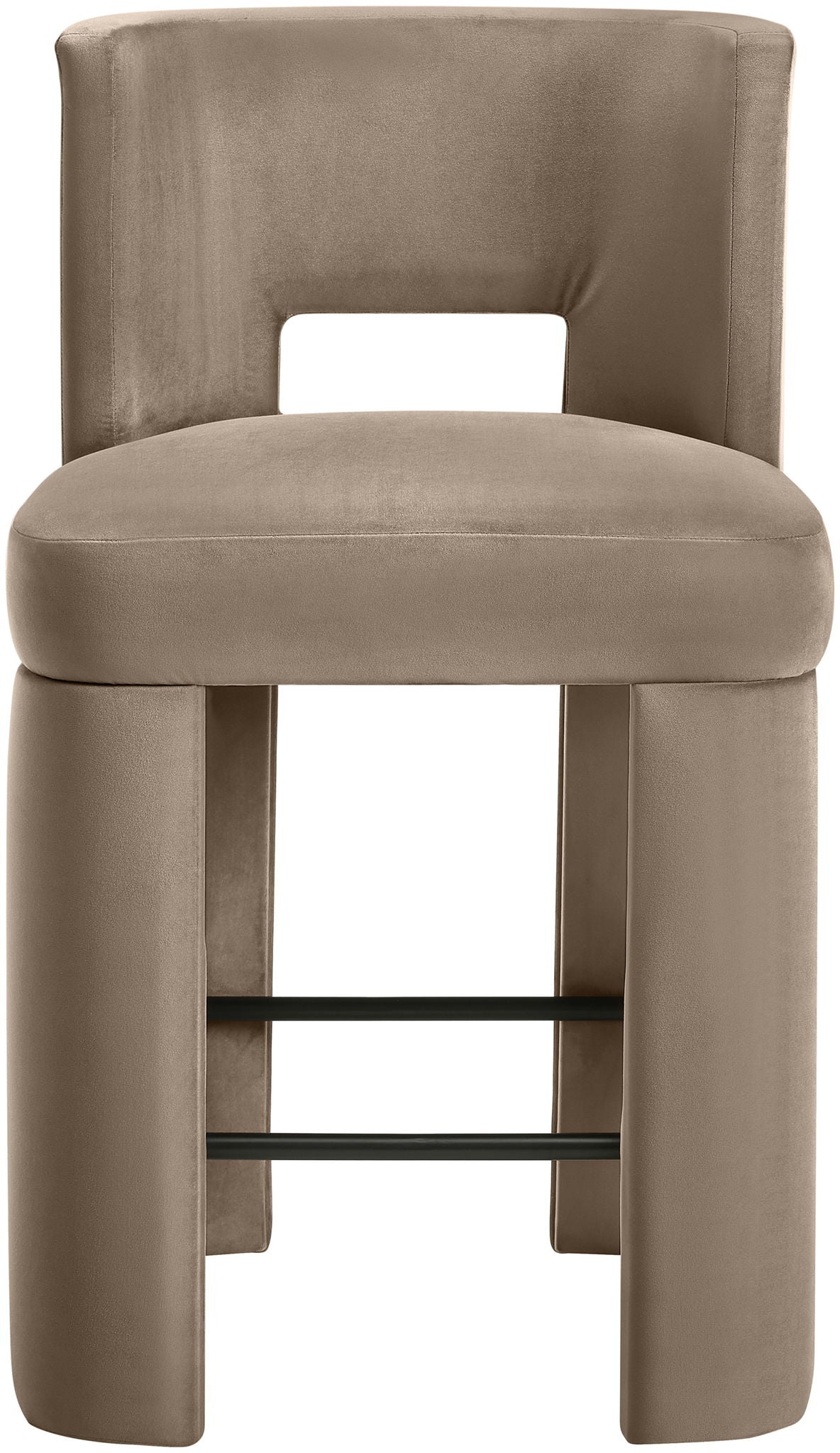 Zuno - Velvet Performance Fabric Upholstered Counter Stool (Set of 2) - Urban Living Furniture (Los Angeles, CA)