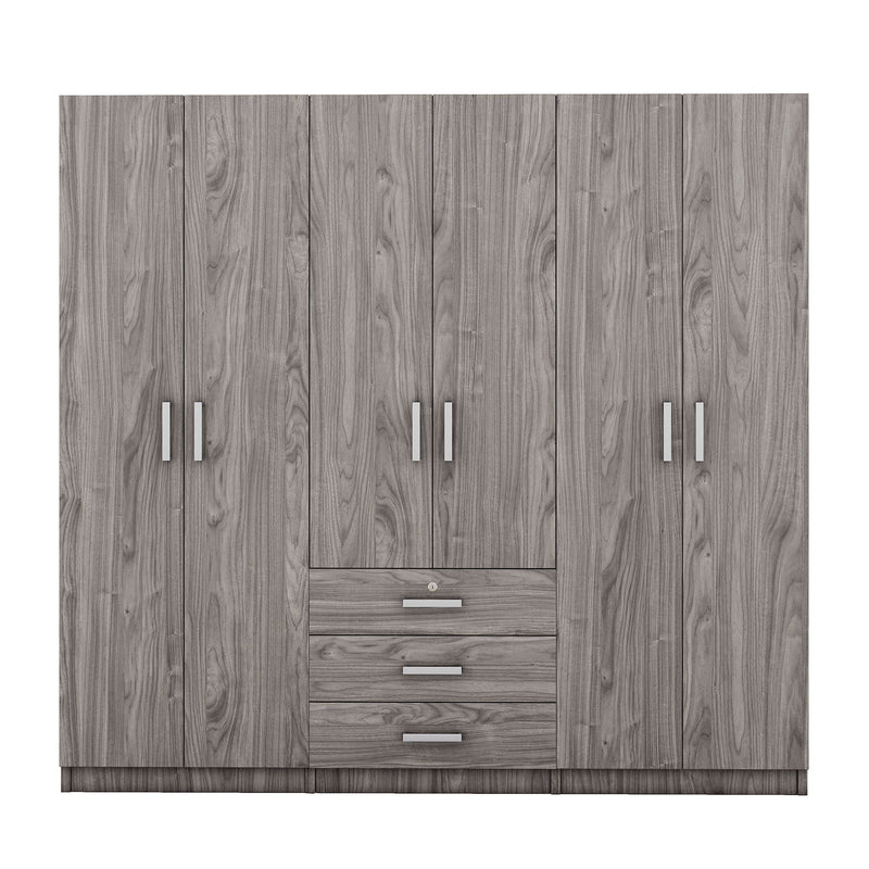 6 Doors Wardrobe Storage For Bedroom, With Big Drawers - Urban Living Furniture (Los Angeles, CA)
