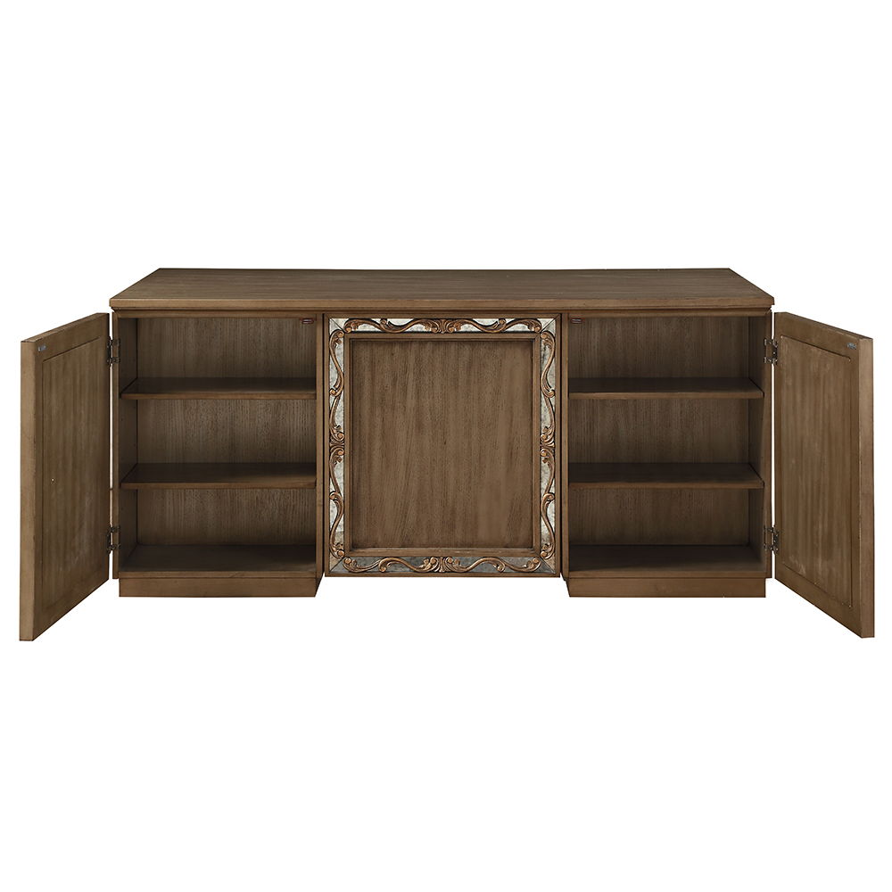 Orianne - Executive Desk - Antique Gold - Urban Living Furniture (Los Angeles, CA)