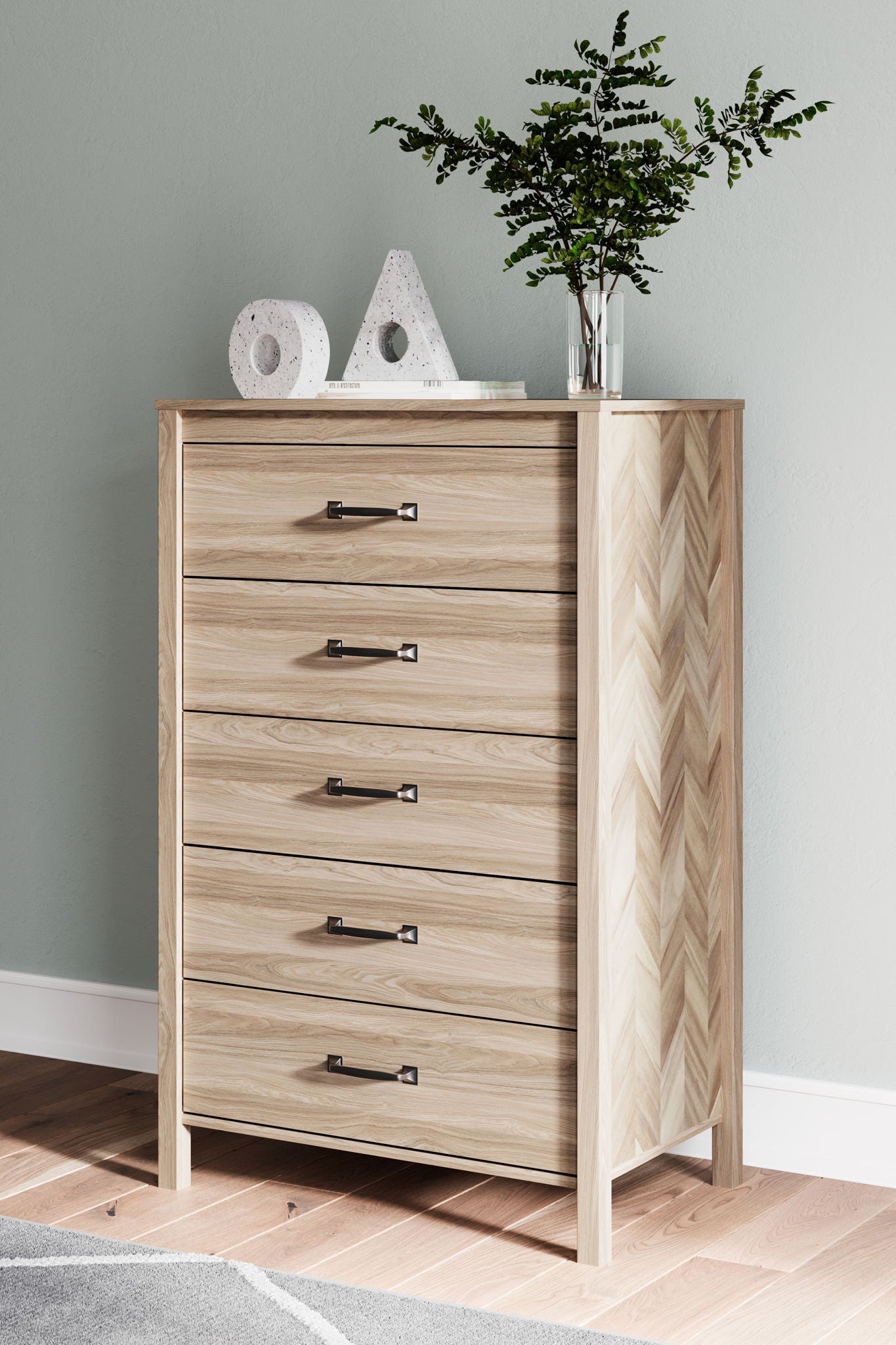 Battelle - Tan - Five Drawer Chest - Urban Living Furniture (Los Angeles, CA)