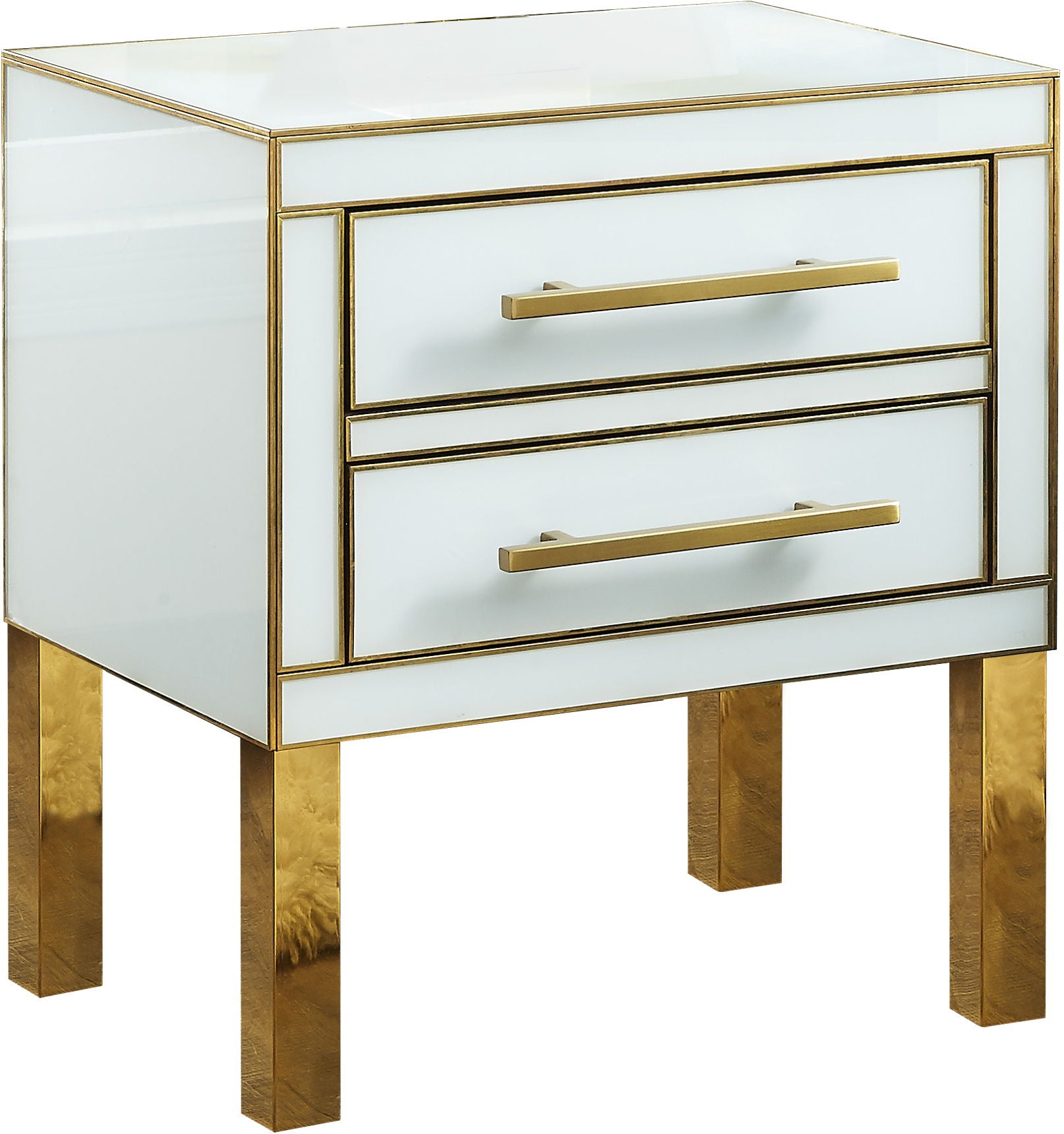 Gigi - Side Table - White Lacquer - Urban Living Furniture (Los Angeles, CA)