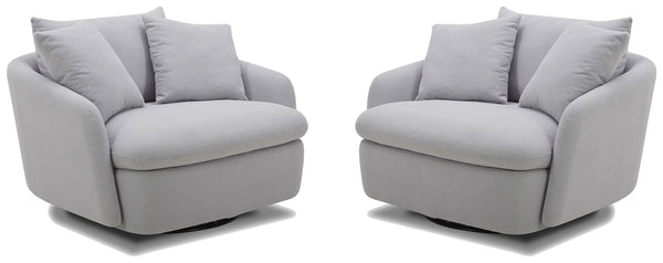 Boomer - Large Swivel Chair with 2 Pillows