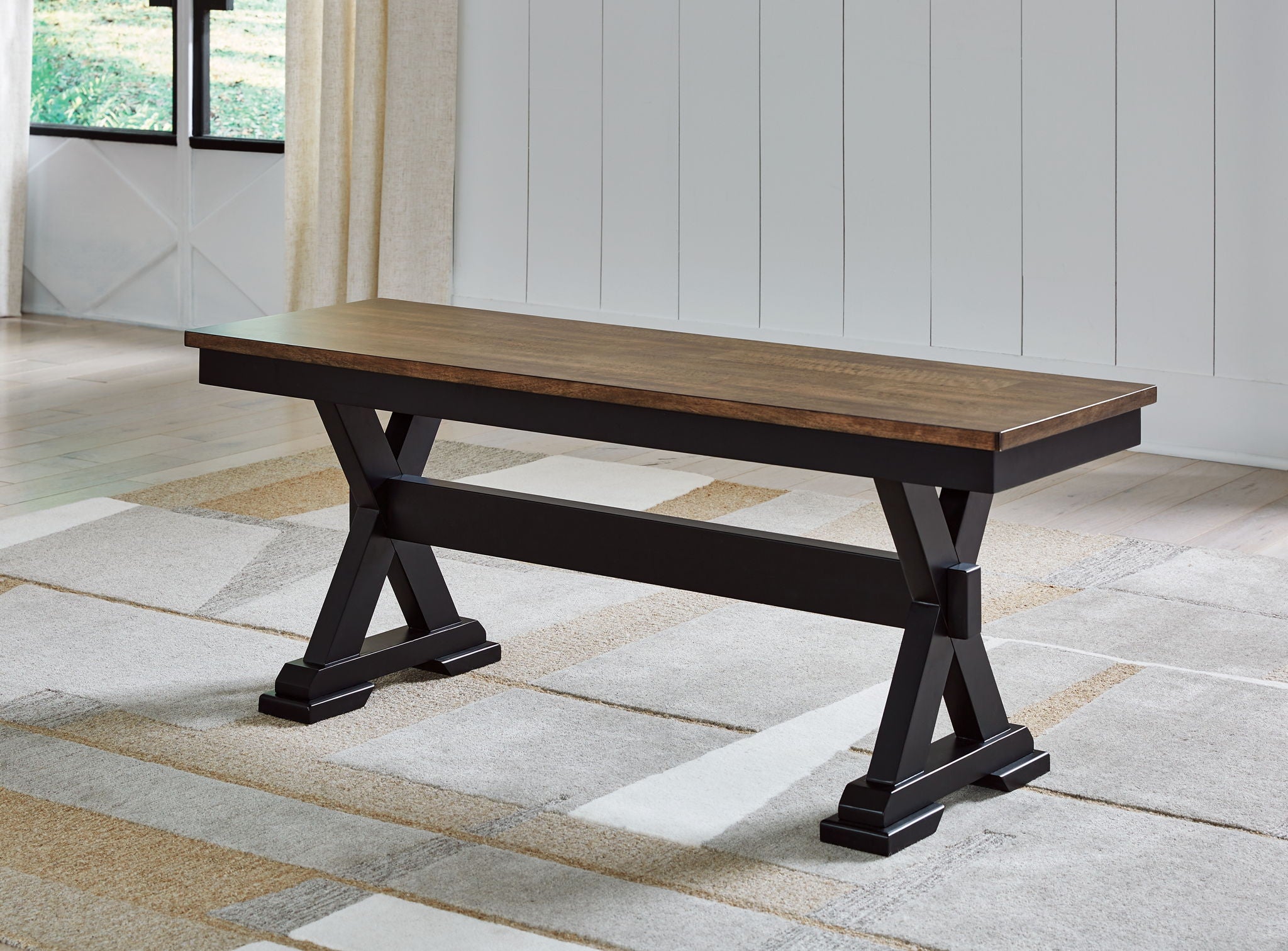 Wildenauer - Brown / Black - Large Dining Room Bench - Urban Living Furniture (Los Angeles, CA)