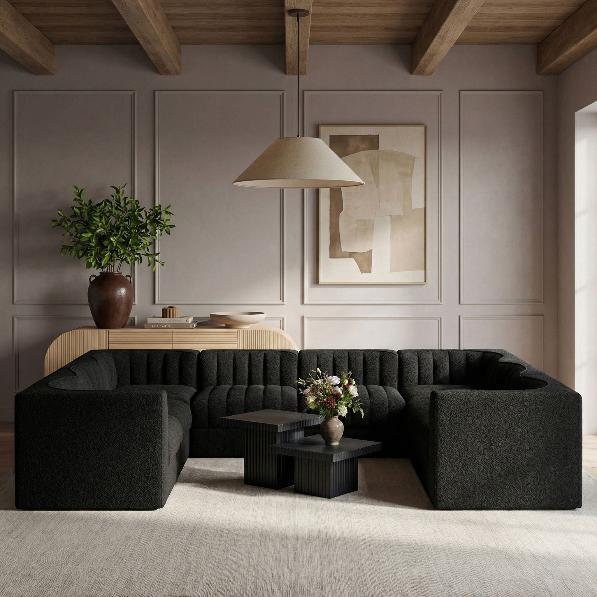 Rummi - Velvet Performance Fabric Upholstered Modular Sectional - Urban Living Furniture (Los Angeles, CA)