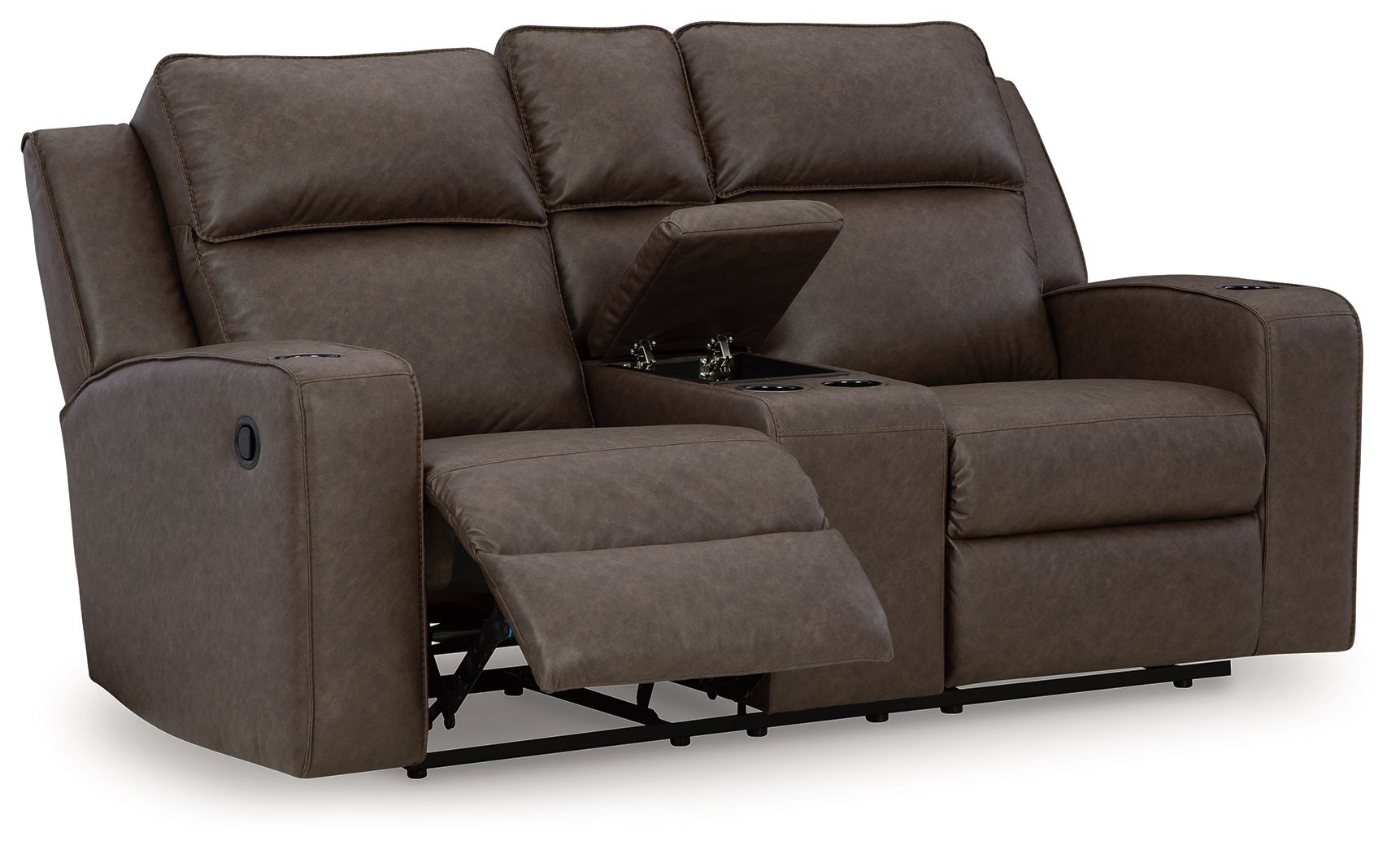 Lavenhorne - Granite - Dbl Rec Loveseat W/Console - Urban Living Furniture (Los Angeles, CA)
