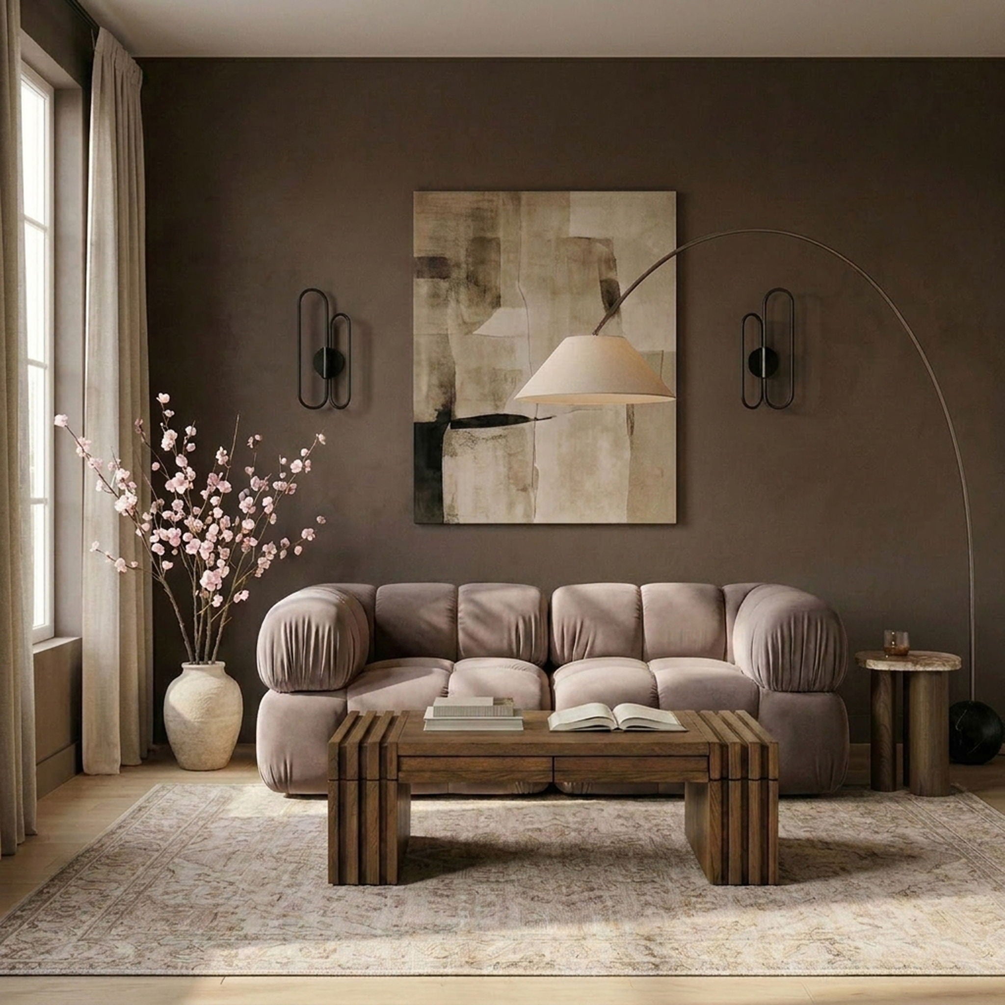 Orin - Velvet Performance Fabric Upholstered 2 Piece Modular Sofa (2 Corner Chairs) - Urban Living Furniture (Los Angeles, CA)