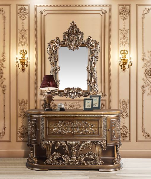 Constantine - Server - Brown & Gold Finish - Urban Living Furniture (Los Angeles, CA)