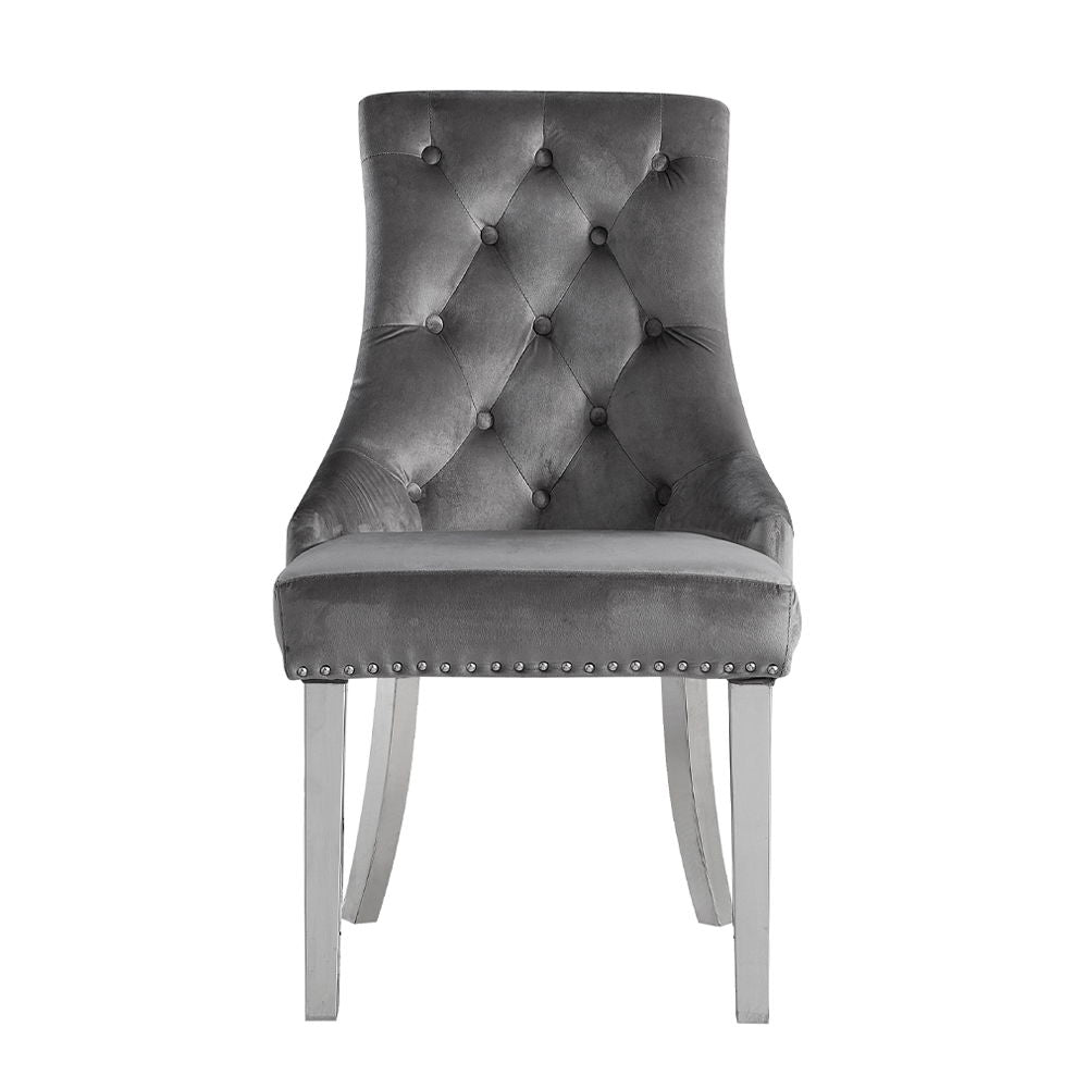 Satinka - Side Chair (Set of 2) - Dark Gray - Urban Living Furniture (Los Angeles, CA)