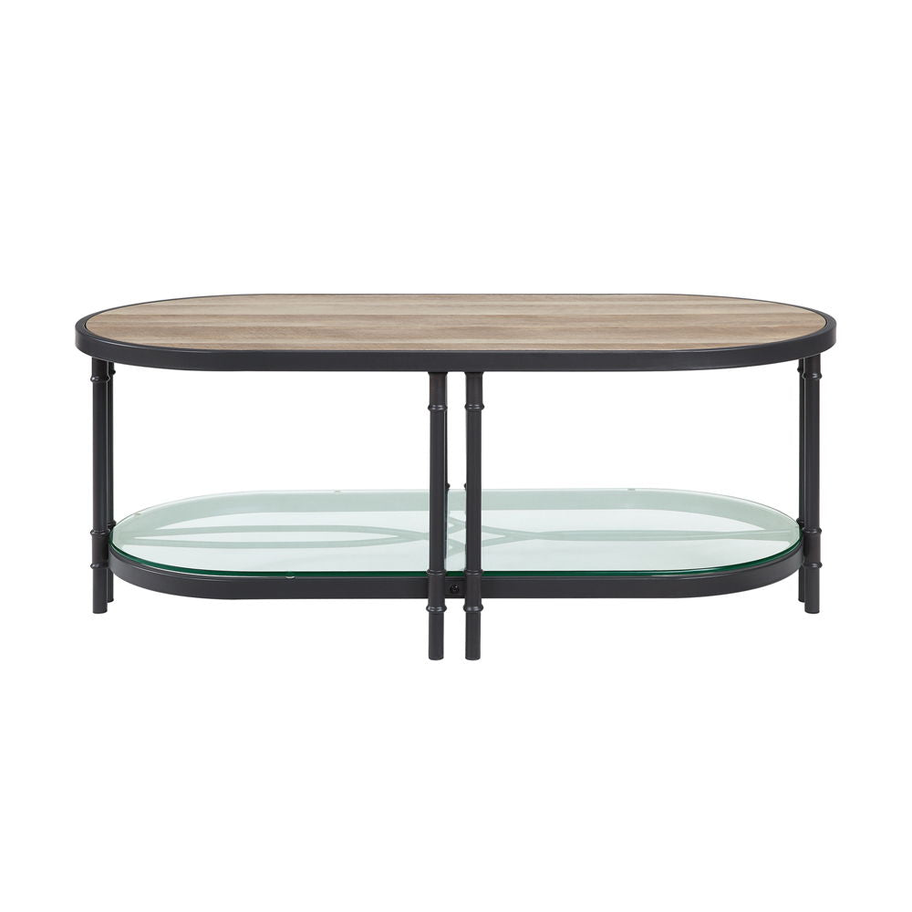 Brantley - Coffee Table - Oak & Sandy Black - Urban Living Furniture (Los Angeles, CA)