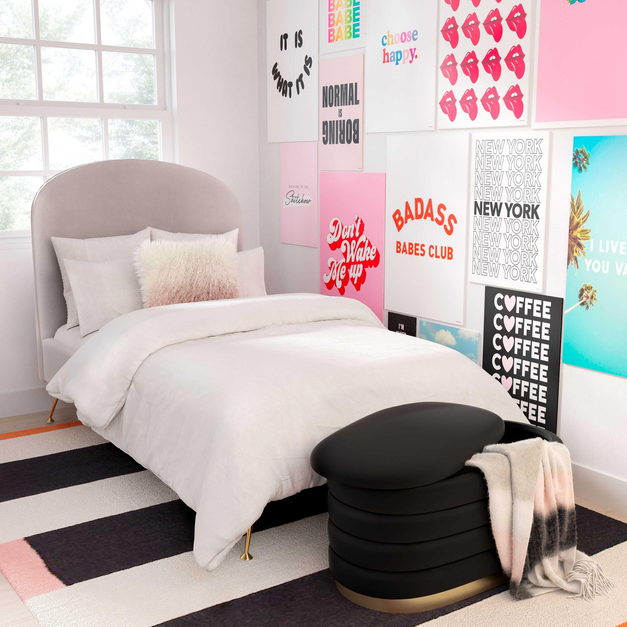 Lillian - Velvet Storage Bench - Urban Living Furniture (Los Angeles, CA)