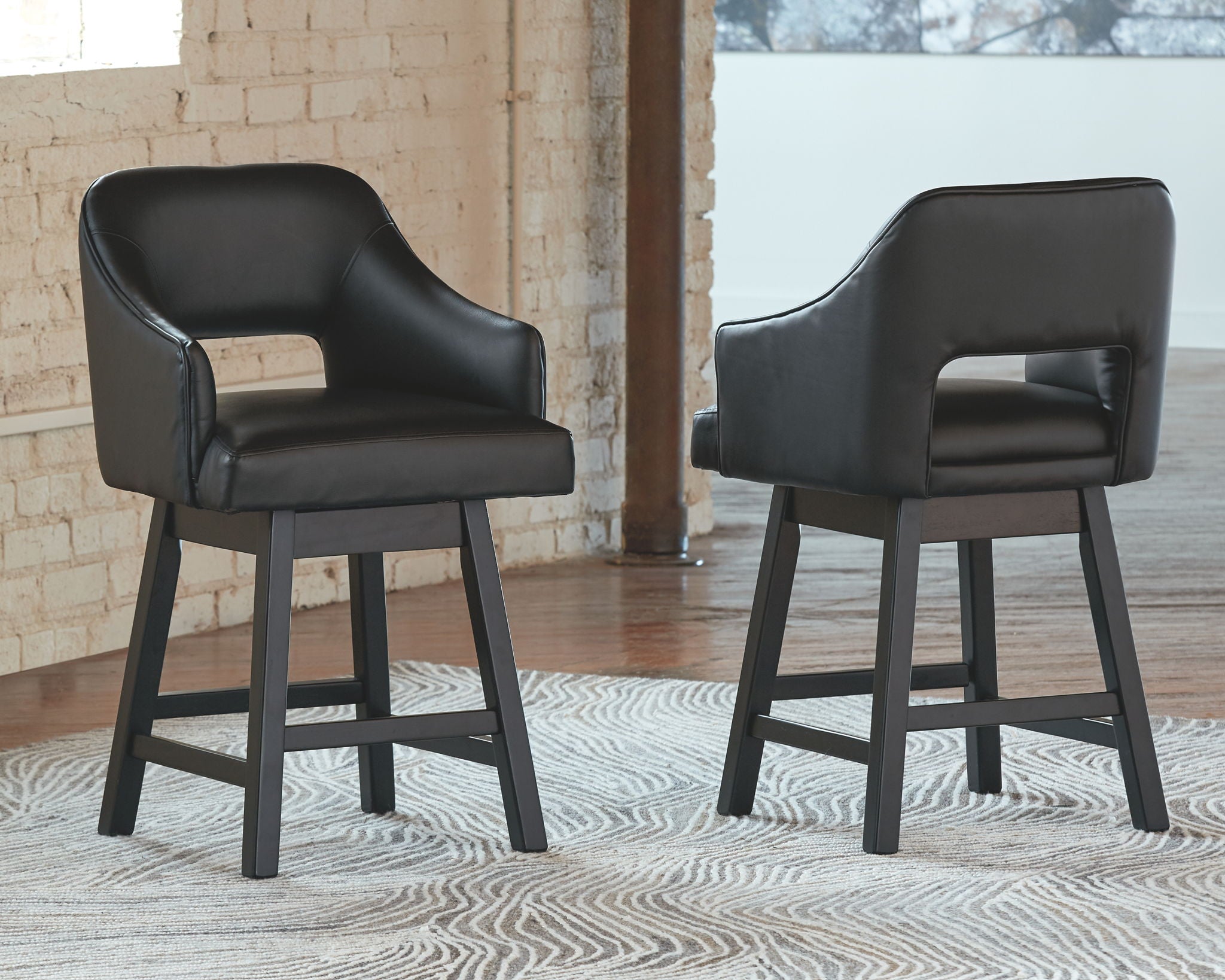 Tallenger - Upholstered Swivel Barstool (Set of 2) - Urban Living Furniture (Los Angeles, CA)