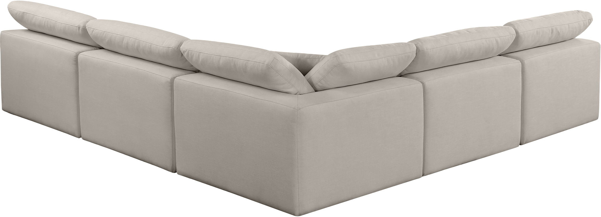 Comfy - 5 Piece Linen Modular Corner Armless Sectional - Urban Living Furniture (Los Angeles, CA)