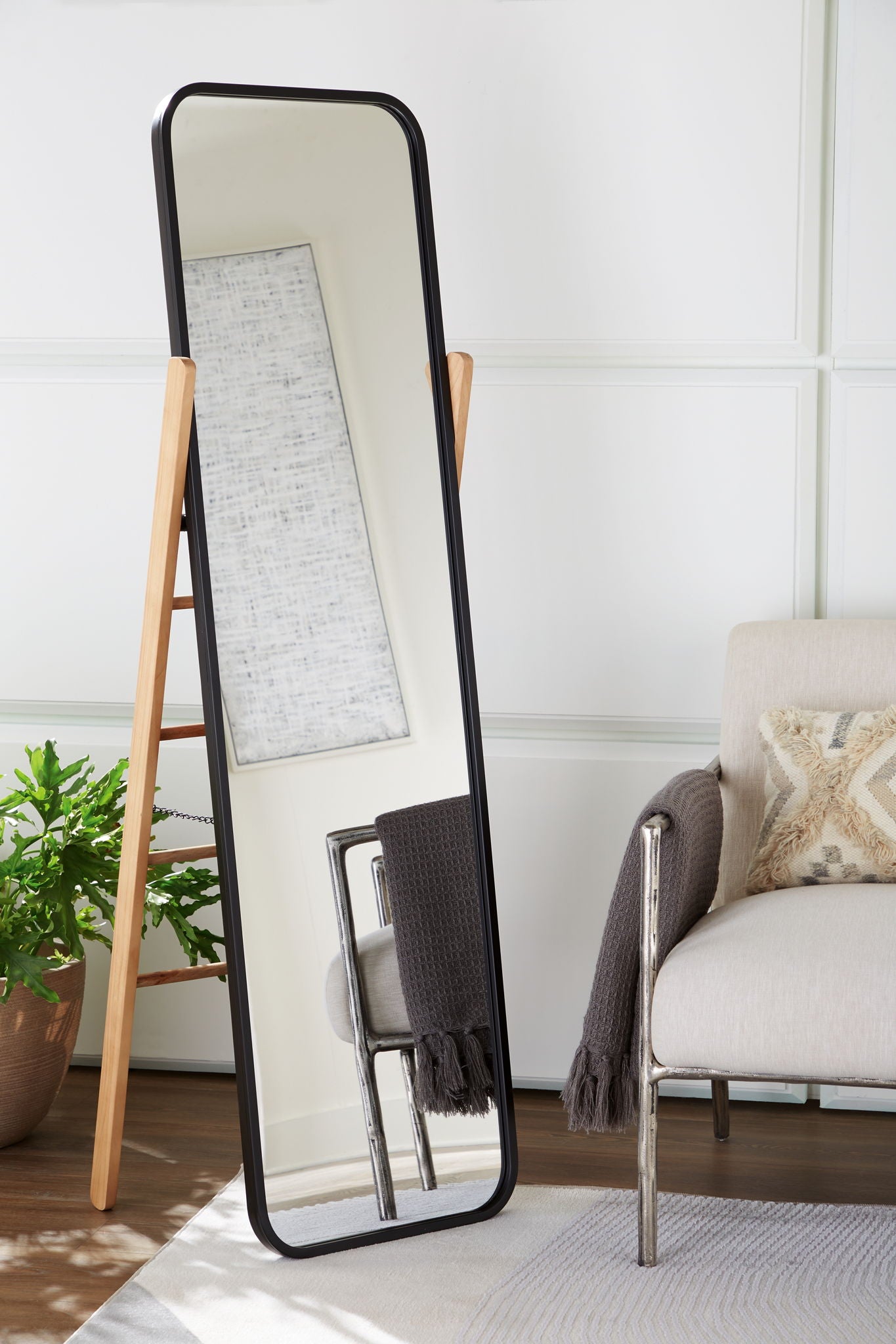 Bronick - Black / Brown - Floor Mirror - Urban Living Furniture (Los Angeles, CA)