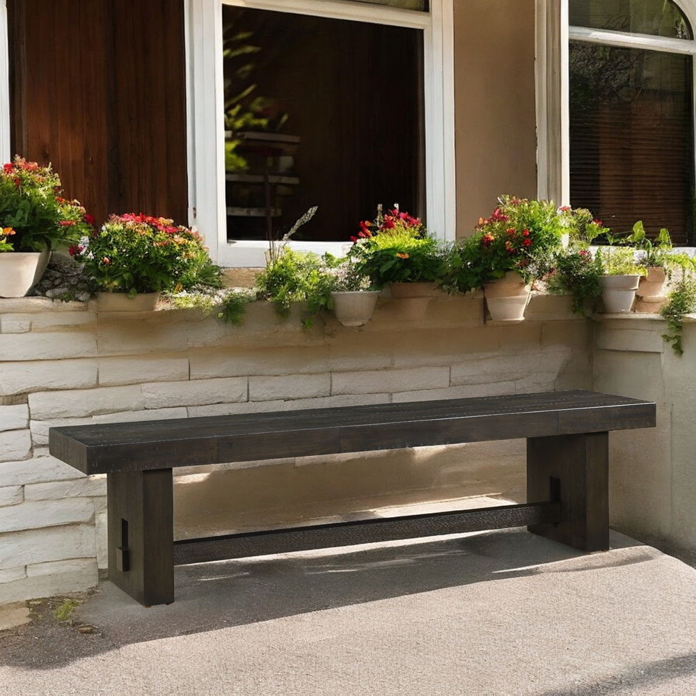 Haddie - Bench - Distressed Walnut - Urban Living Furniture (Los Angeles, CA)