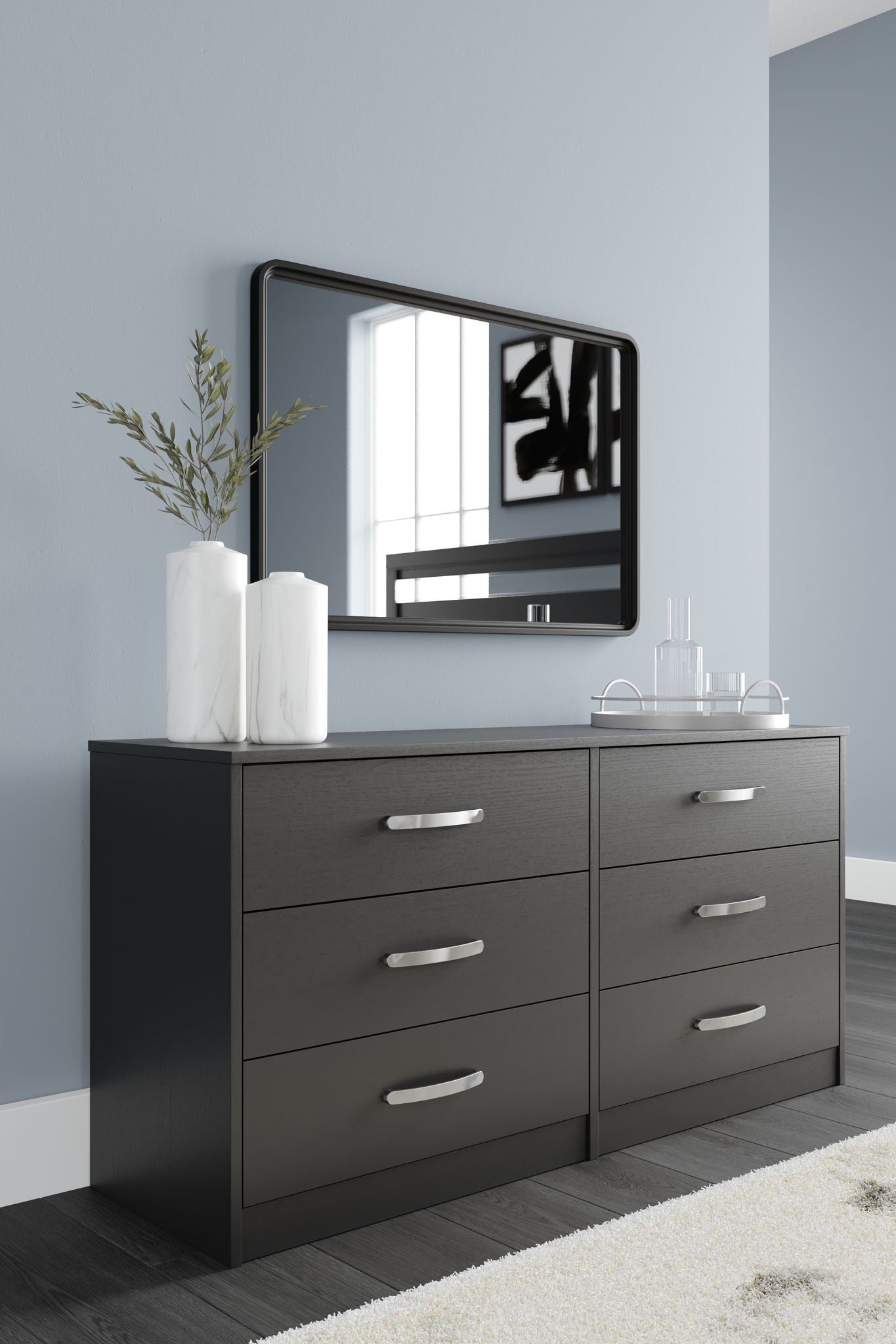 Finch - Black - Six Drawer Dresser - 29'' Height - Urban Living Furniture (Los Angeles, CA)