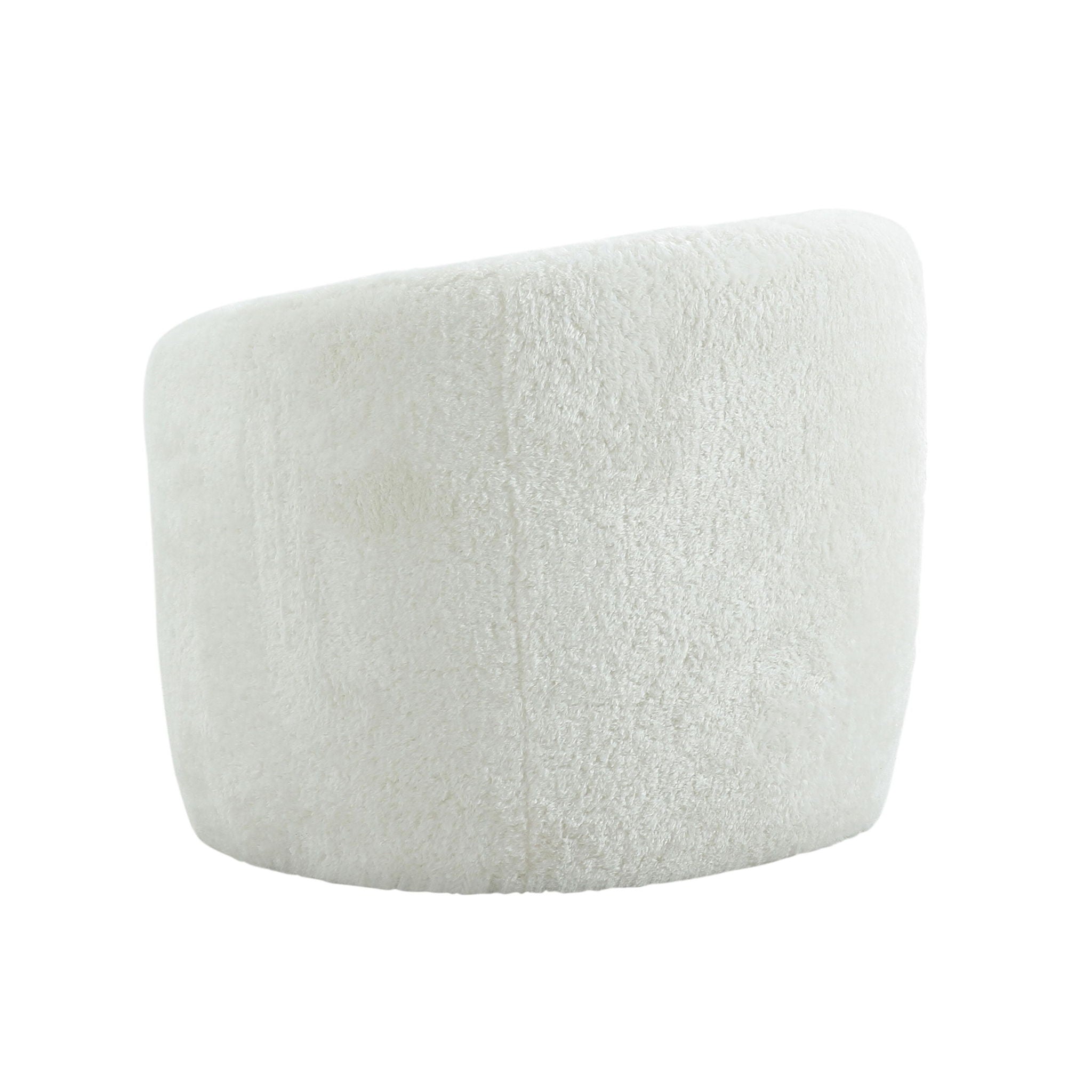 Dakota - Faux Shearling Armchair - White - Urban Living Furniture (Los Angeles, CA)