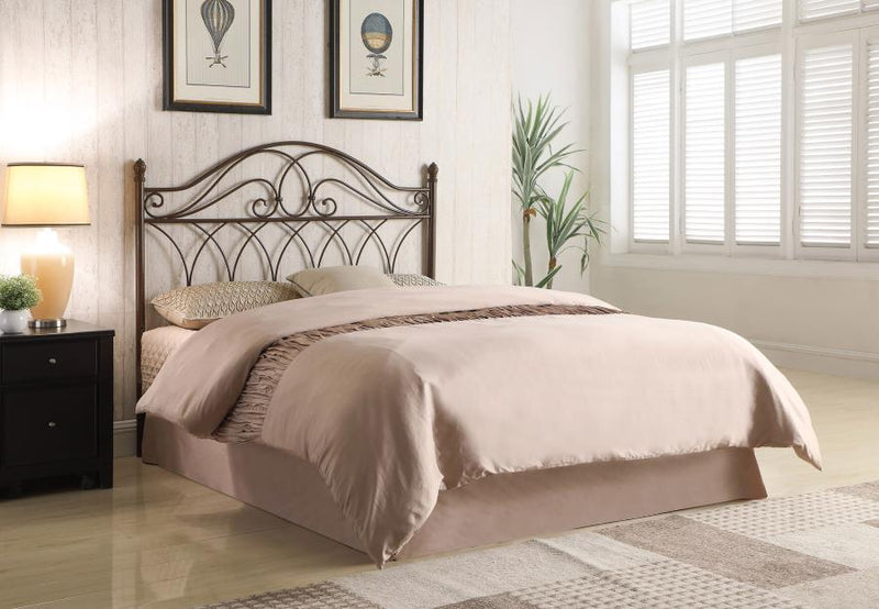 Zola - Metal Queen Or Full Open Frame Headboard - Brown