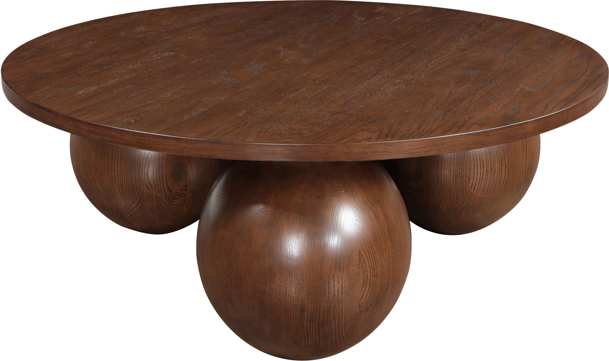 Fitch - Wood Oak Veneer Coffee Table - 3 Legs - Urban Living Furniture (Los Angeles, CA)