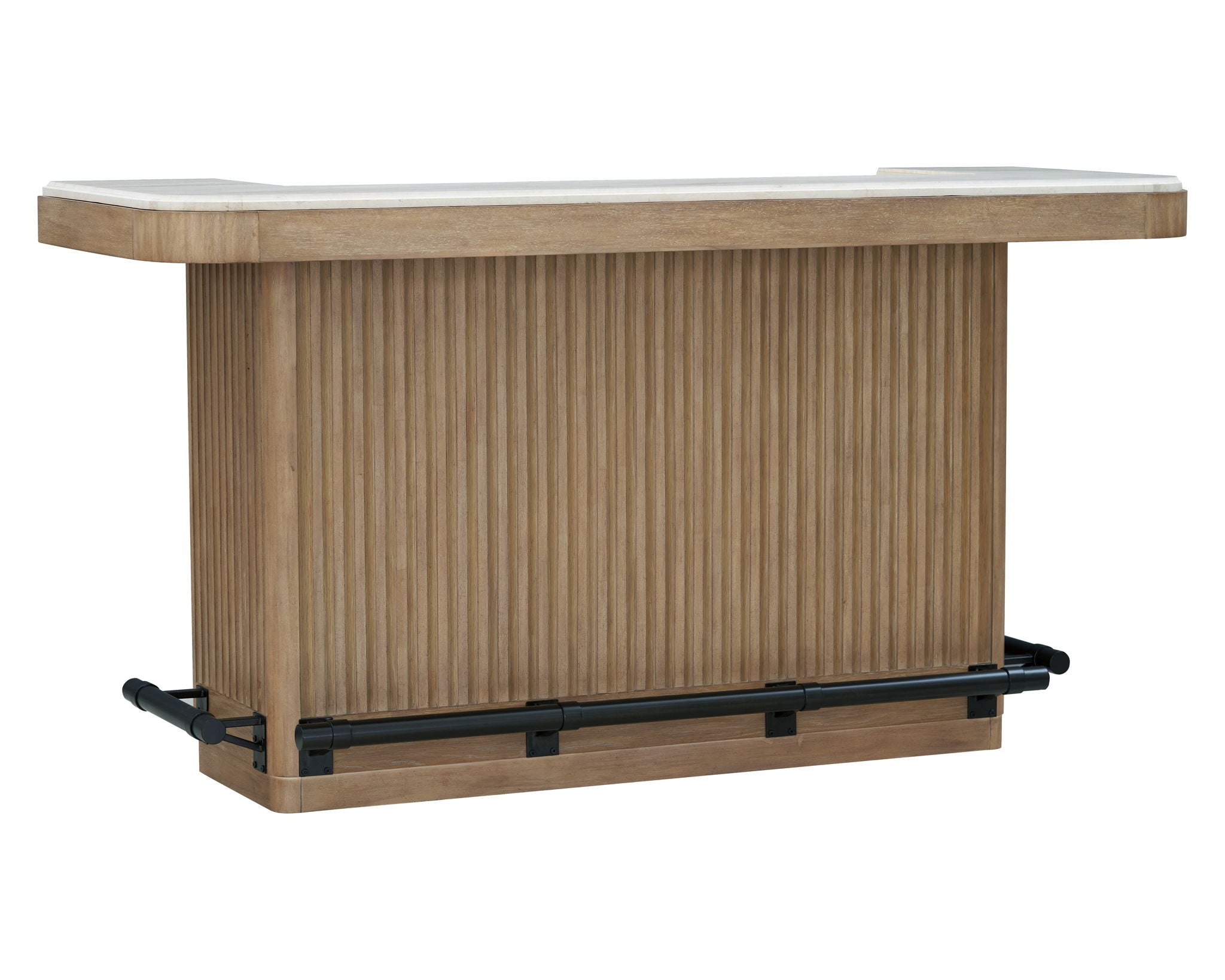Escape - 78" Dining Bar With 2 Upholstered Swivel Barstools - Glazed Natural Oak - Urban Living Furniture (Los Angeles, CA)