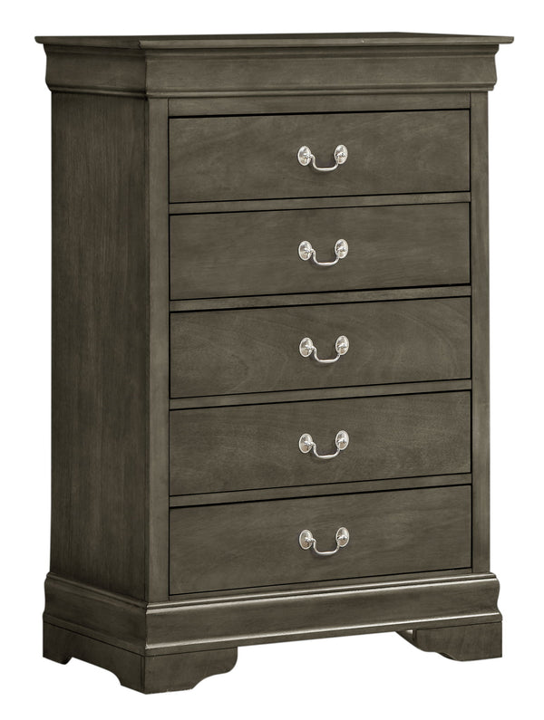 Traditional Style Storage Chest - Gray