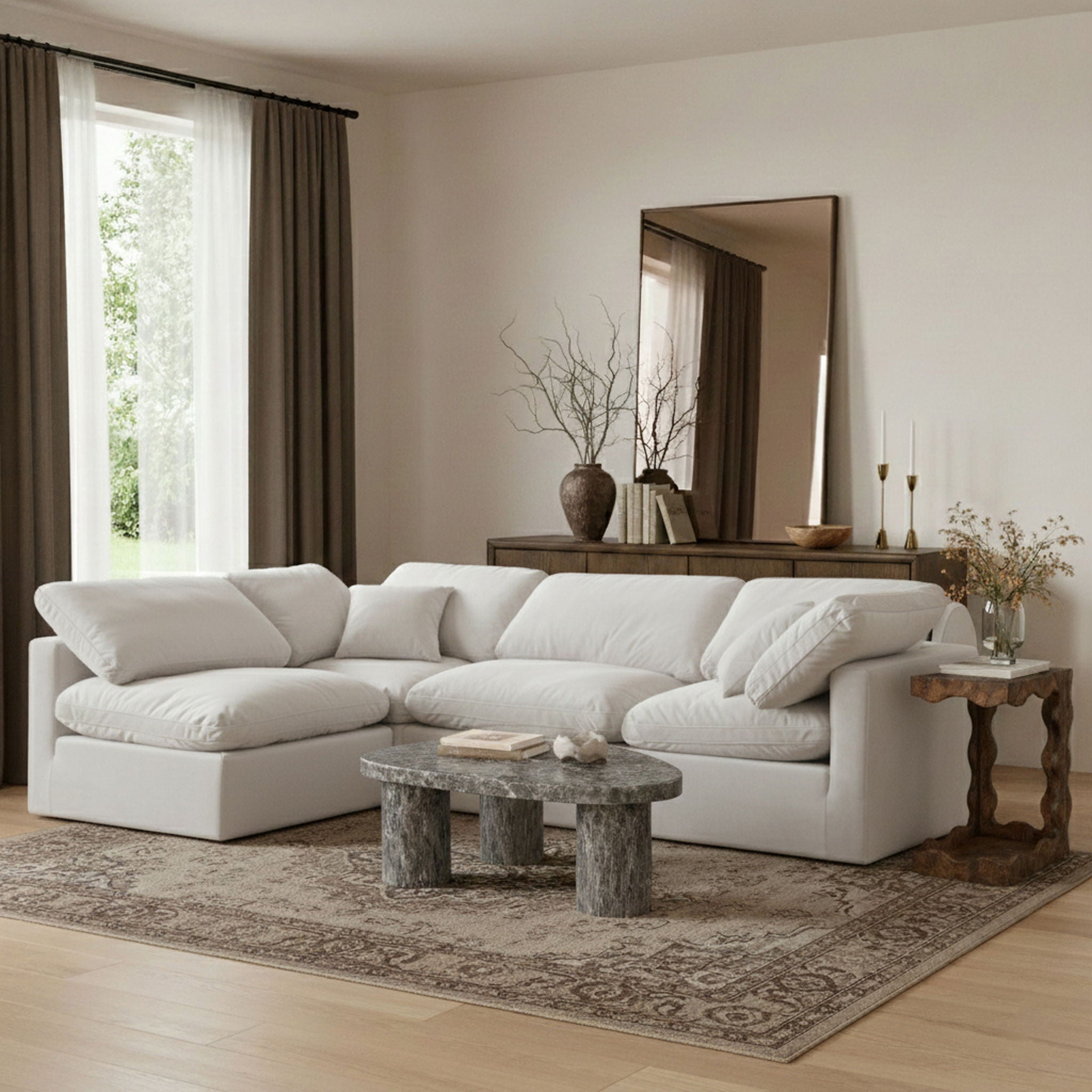 Indulge - Velvet 4 Piece Modular Sectional - Urban Living Furniture (Los Angeles, CA)