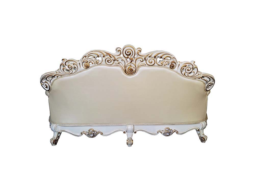 Vendom - Sofa - Champagne PU & Antique Pearl Finsih - Urban Living Furniture (Los Angeles, CA)