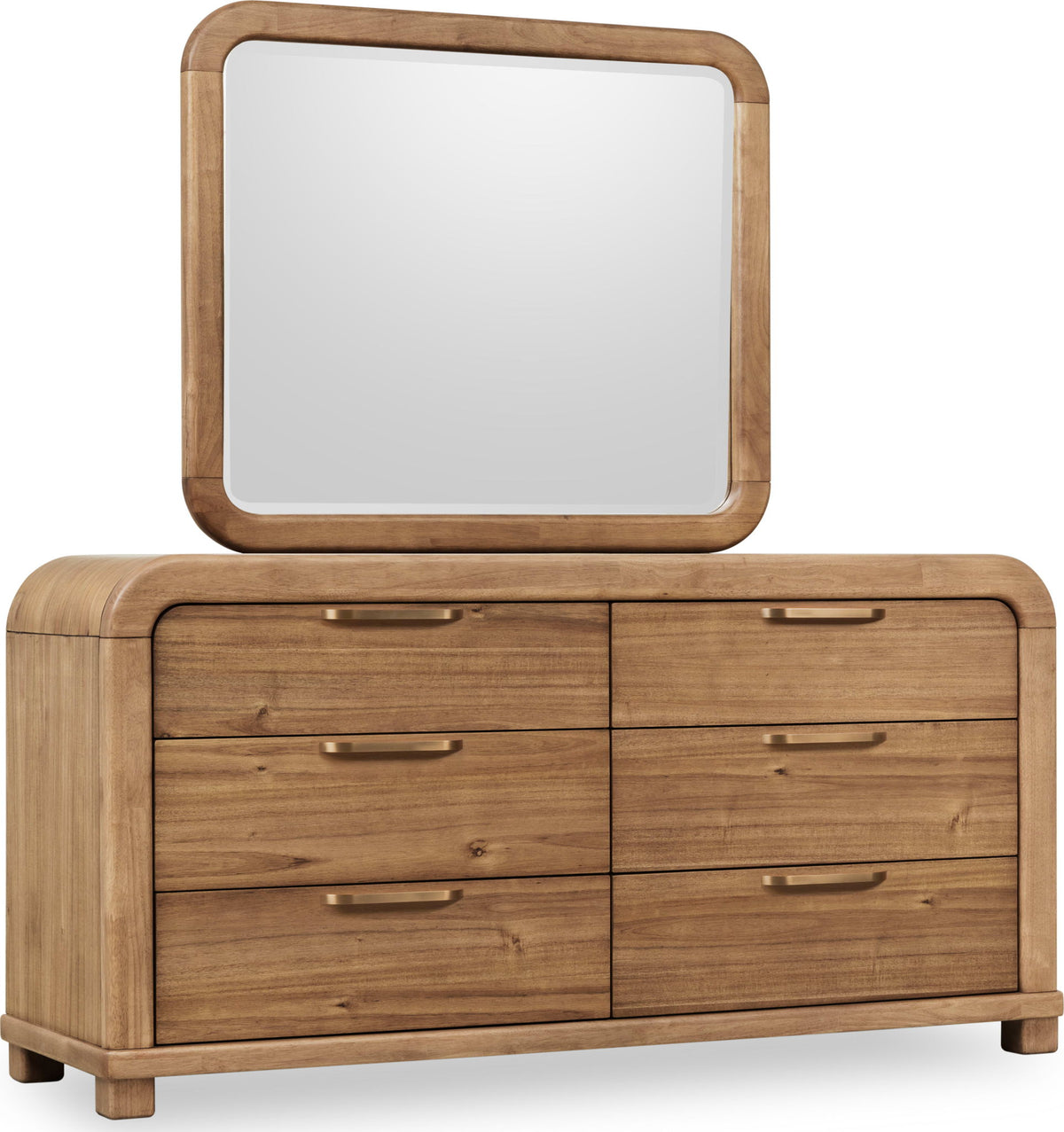 Kione - Six Drawer Acacia Wood Dresser - Lioness
