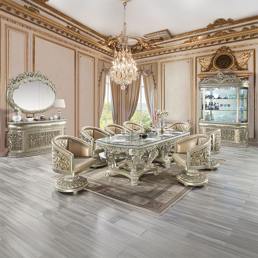 Sorina - Dining Table - Antique Gold - Urban Living Furniture (Los Angeles, CA)