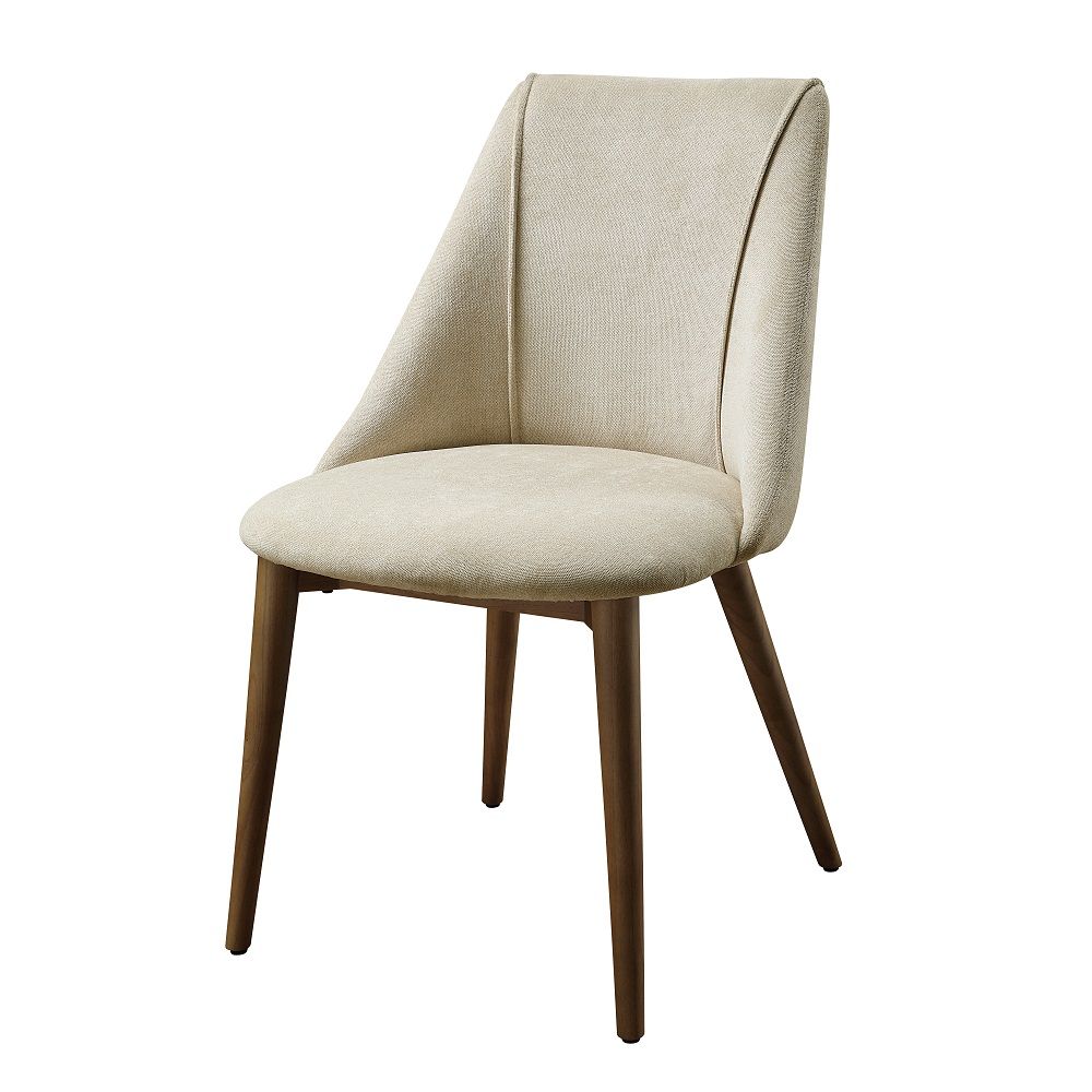 Willene - Side Chair (Set of 2) - Beige Fabric & Walnut - Urban Living Furniture (Los Angeles, CA)