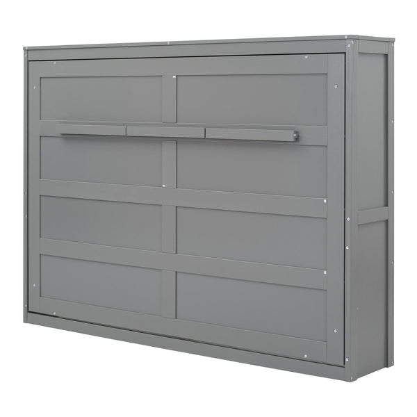 Full Size, Murphy Wall Bed - Gray