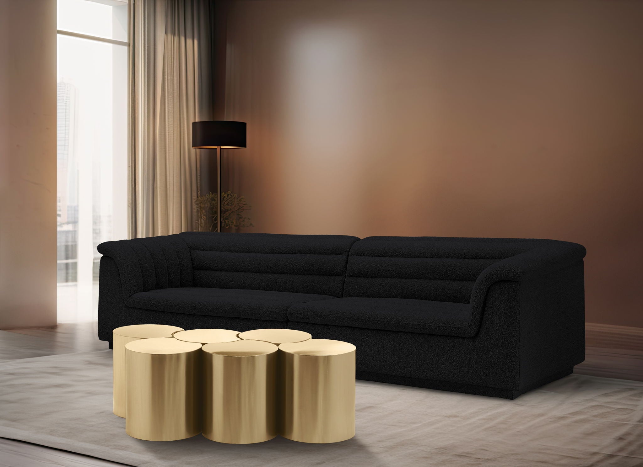 Dimple - 6 Piece Modular Coffee Table - Urban Living Furniture (Los Angeles, CA)