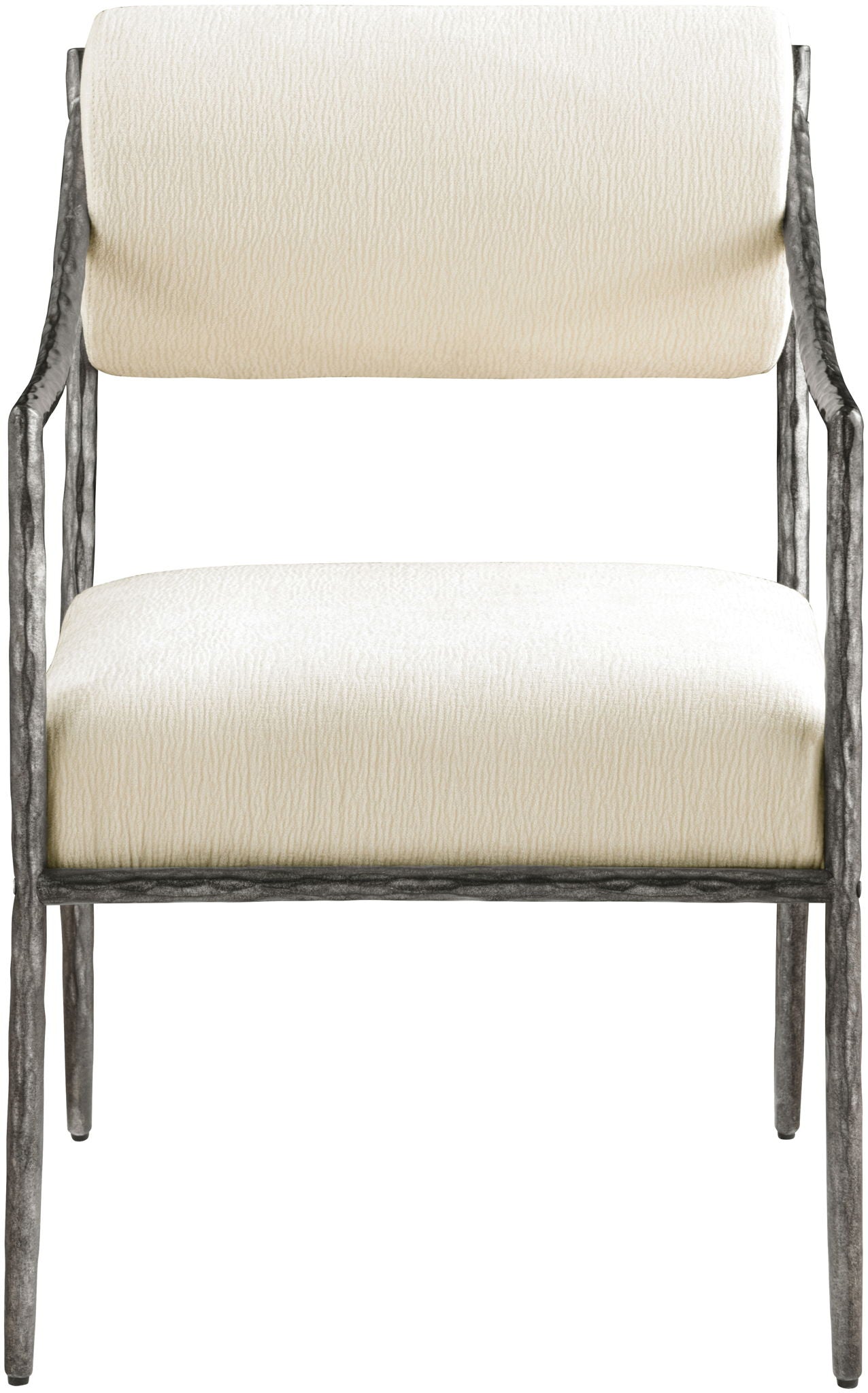 Bastille - Upholstered Dining Arm Chair (Set of 2) - Silver Frame - Urban Living Furniture (Los Angeles, CA)