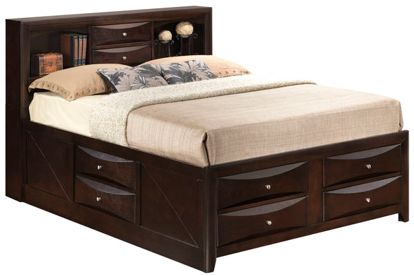 Marilla - King Storage Bed - Cappuccino