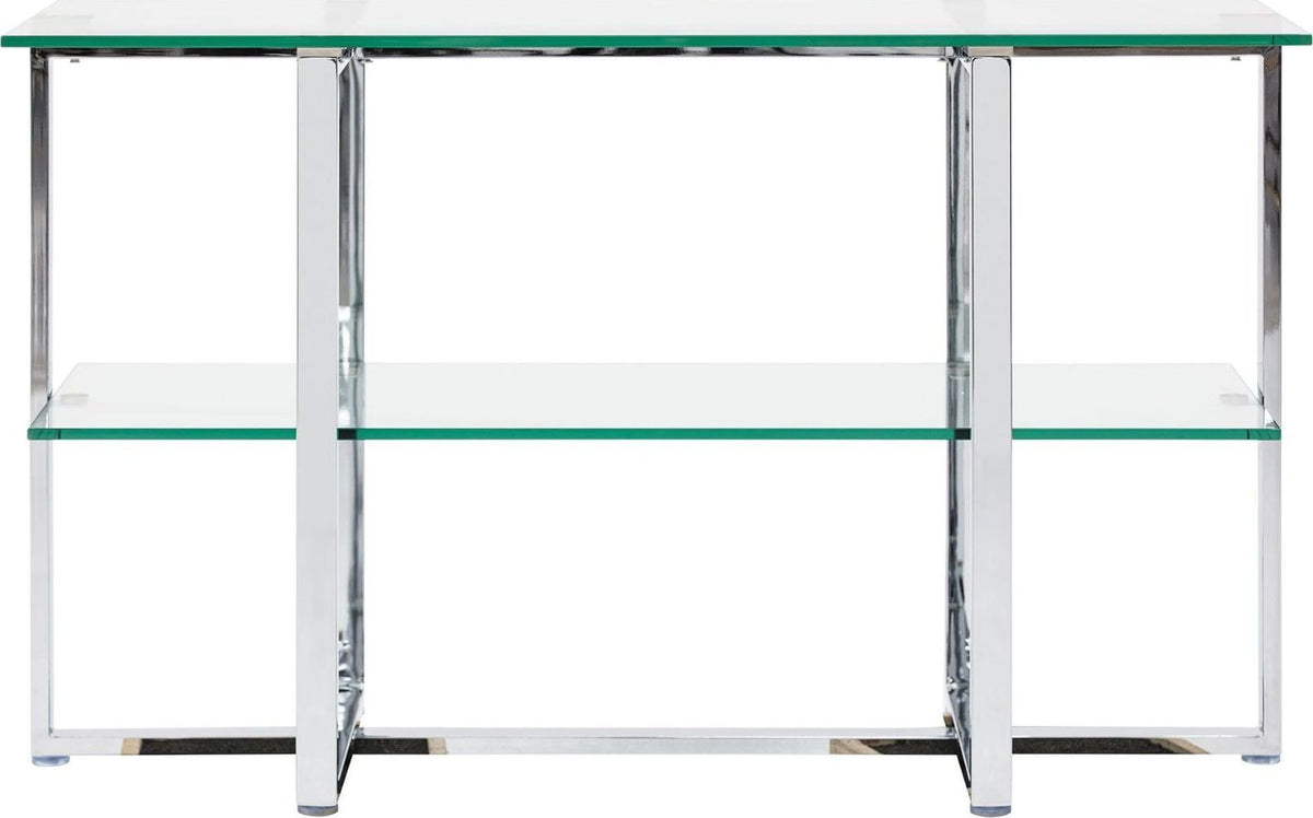 Amalfi - Glass Shelf Sideboard - Chrome