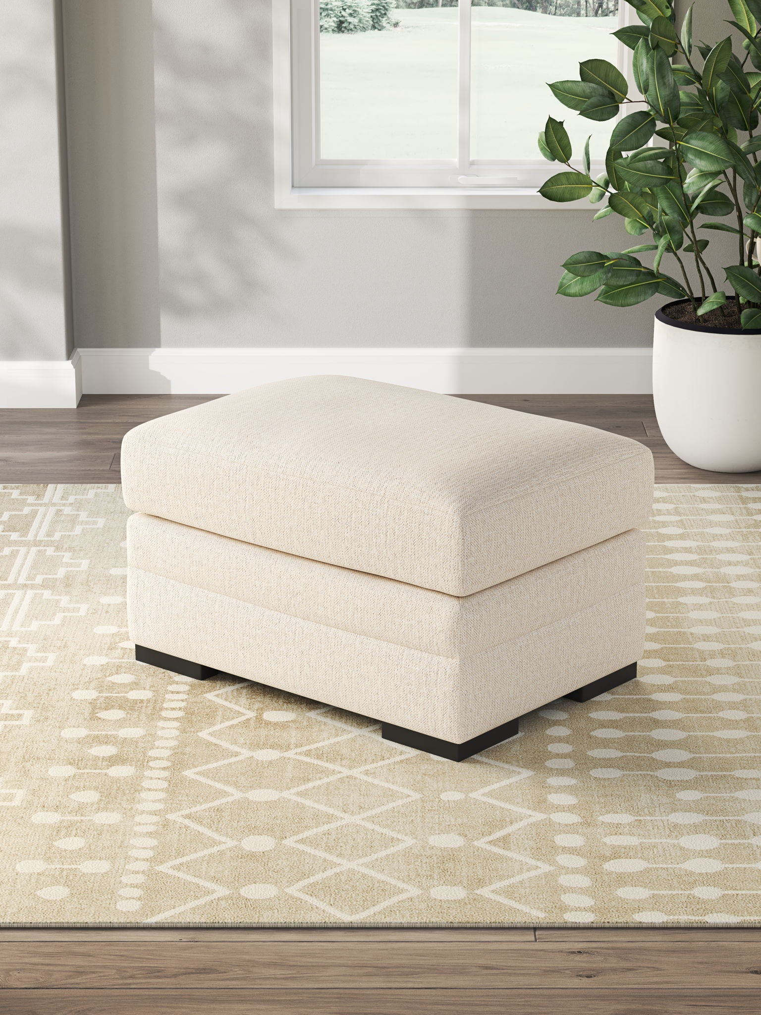 Lango - Jute - Ottoman - Urban Living Furniture (Los Angeles, CA)