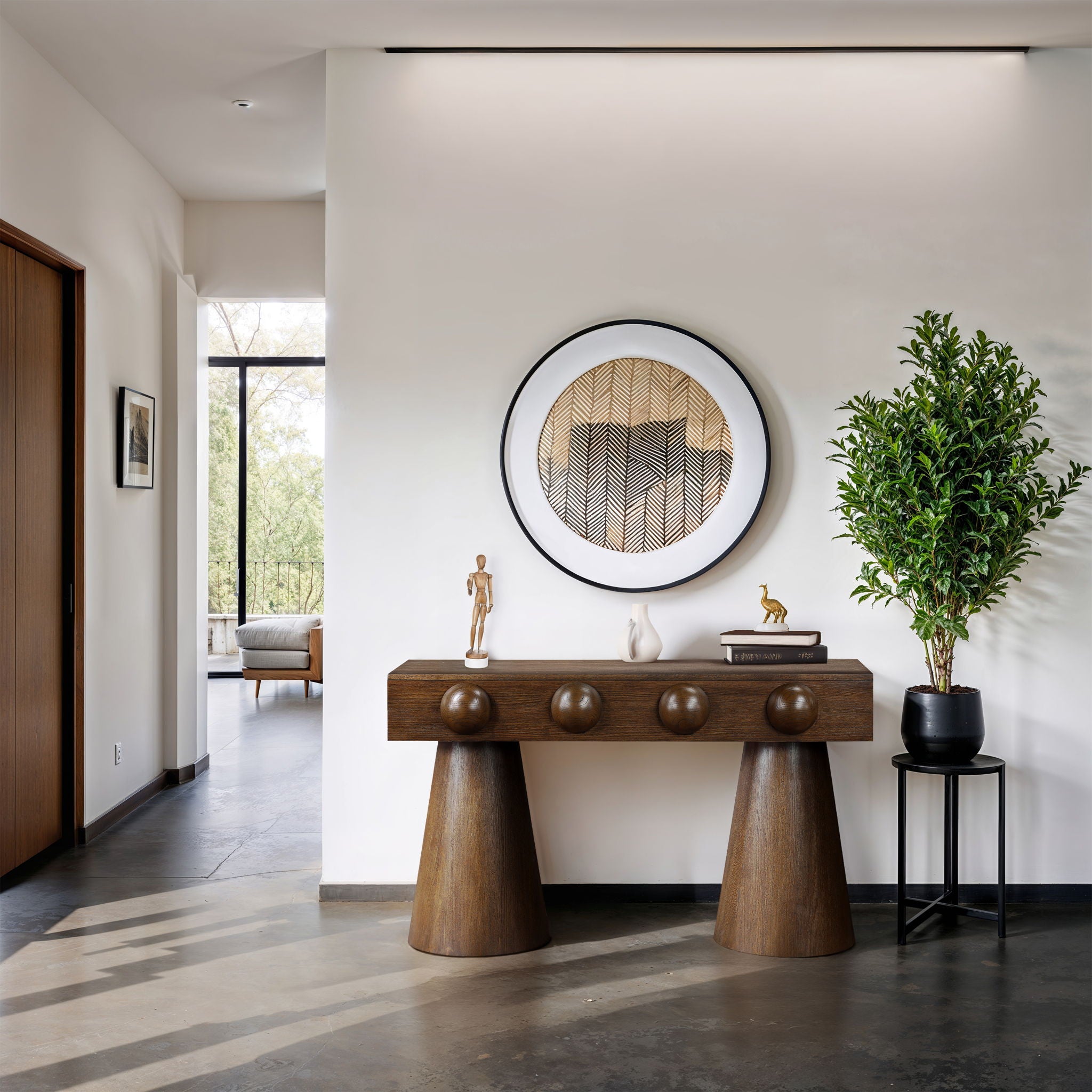 Bracciano - Oak Veneer Console Table - Urban Living Furniture (Los Angeles, CA)