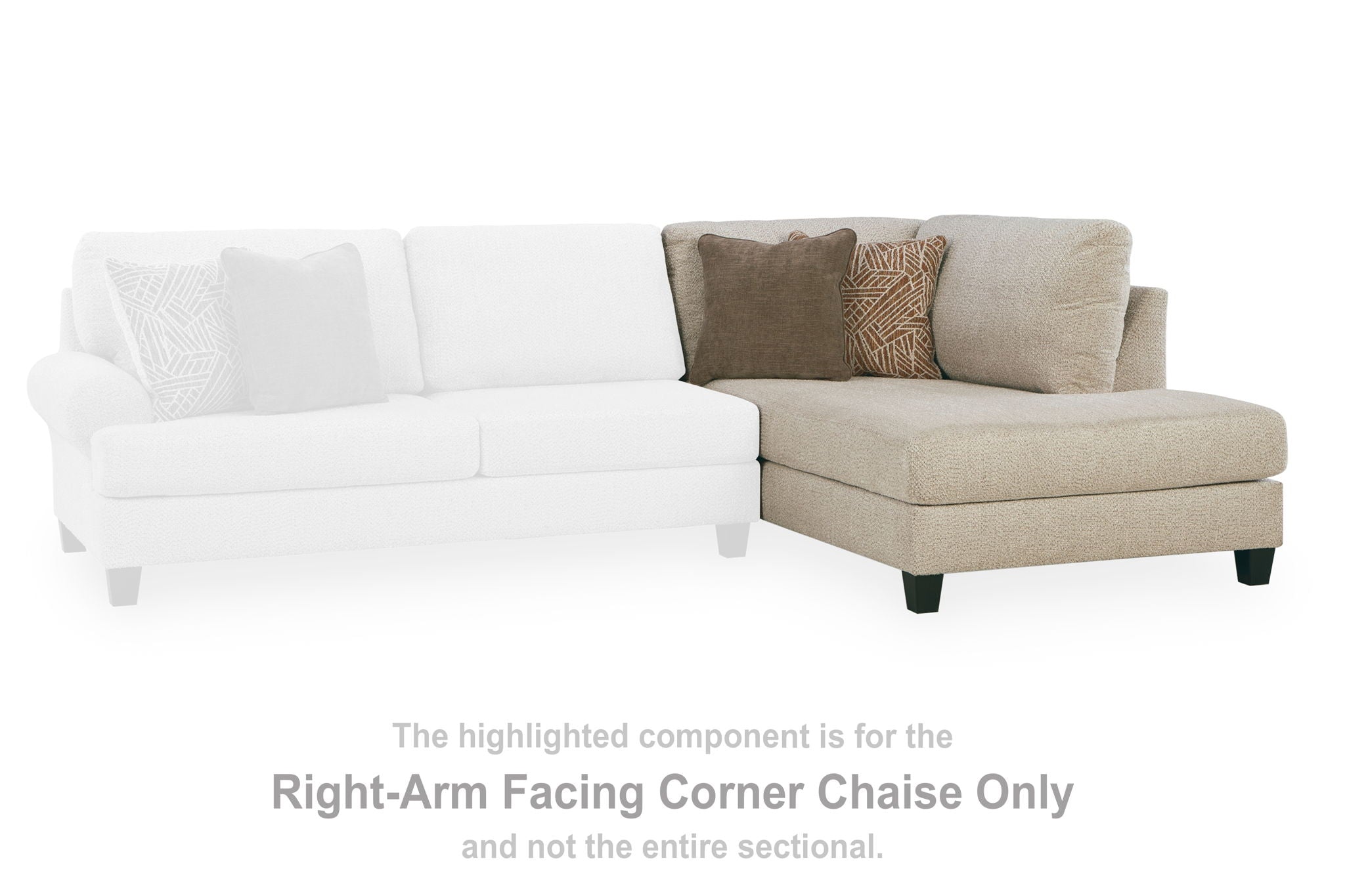 Steelwater Retreat - RAF Corner Chaise - Latte - Urban Living Furniture (Los Angeles, CA)