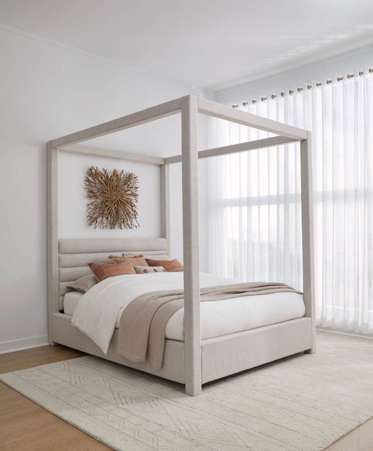 Virgil Rockford - Upholstered Canopy Bed