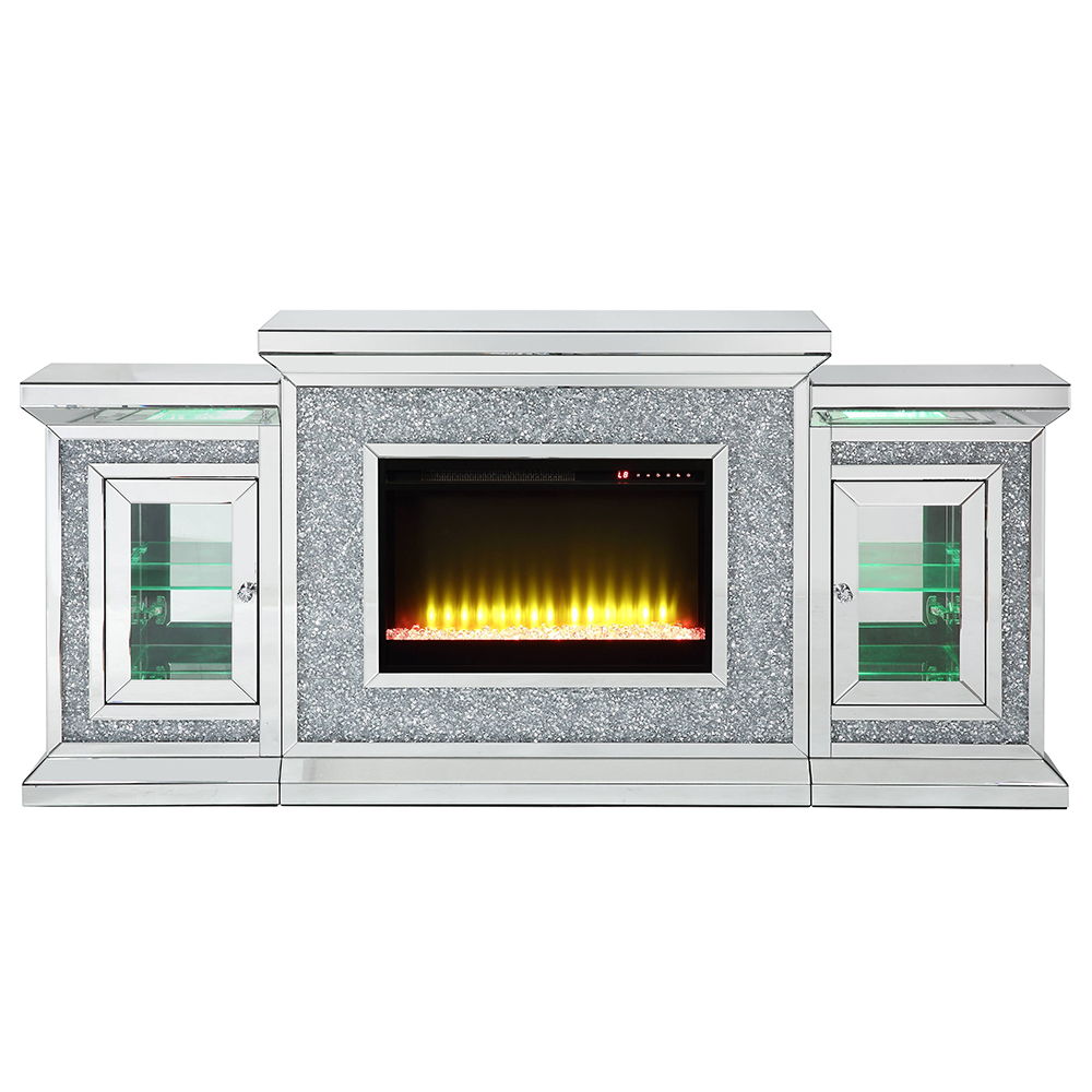 Noralie - Fireplace - Mirrored & Faux Diamonds - 39" - Urban Living Furniture (Los Angeles, CA)