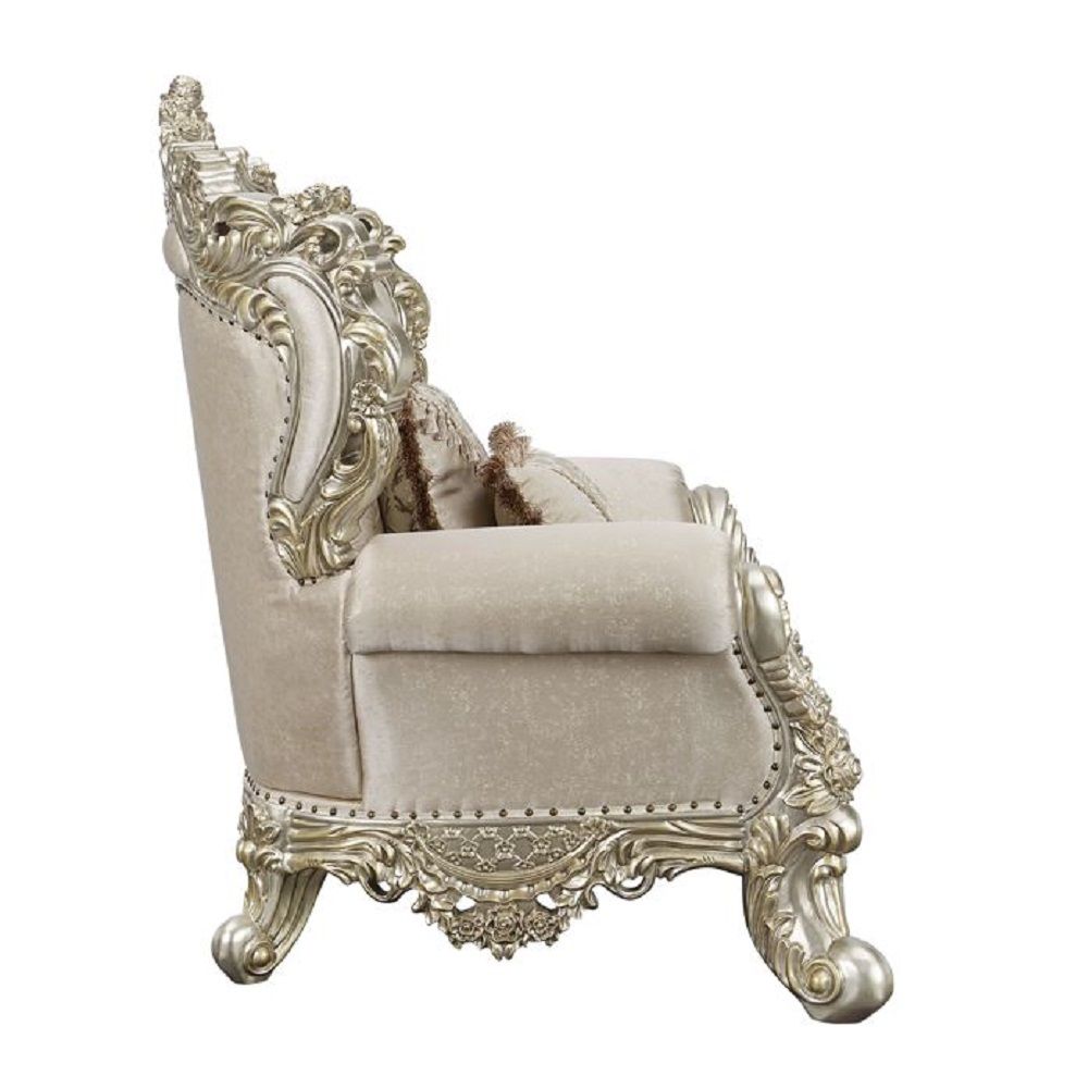 Danae - Sofa With 7 Pillows - Fabric, Champagne & Gold - Urban Living Furniture (Los Angeles, CA)