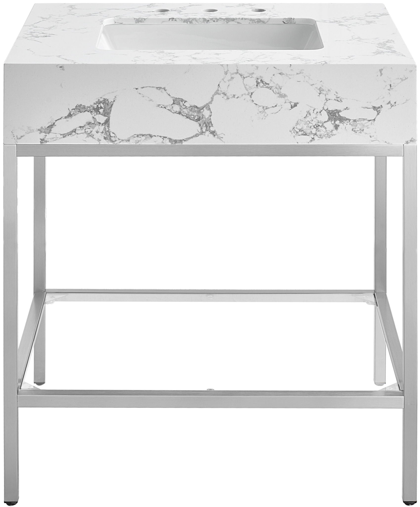 Marmo - Engineered Marble Bathroom Vanity With Chrome Base - Urban Living Furniture (Los Angeles, CA)