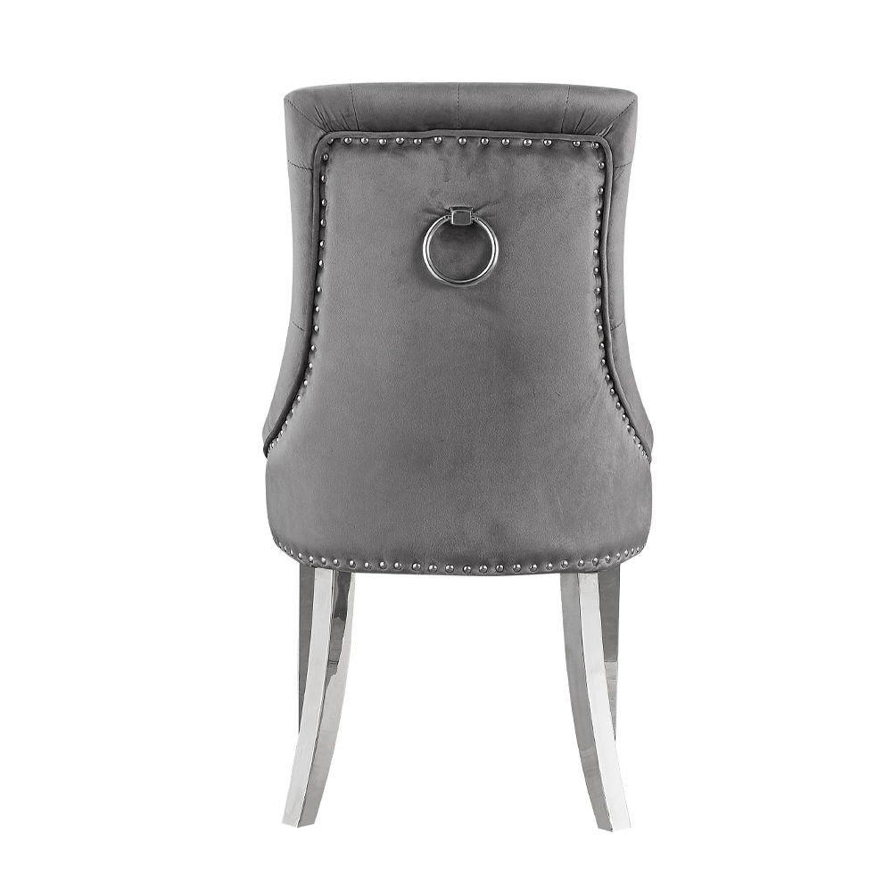 Satinka - Side Chair (Set of 2) - Dark Gray - Urban Living Furniture (Los Angeles, CA)