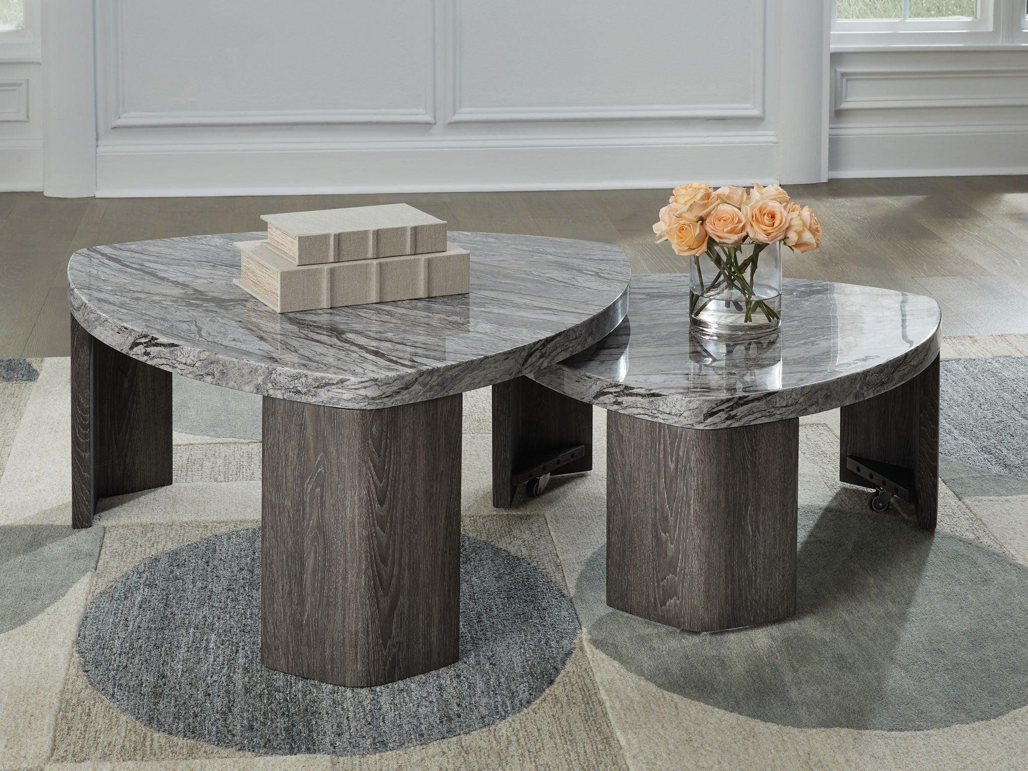 Surmour - Gray / Brown - Stacked Cocktail Table - Urban Living Furniture (Los Angeles, CA)