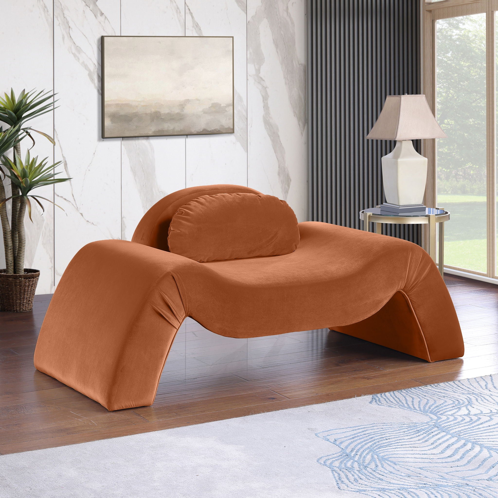 Austin - Velvet Accent Chair - Urban Living Furniture (Los Angeles, CA)