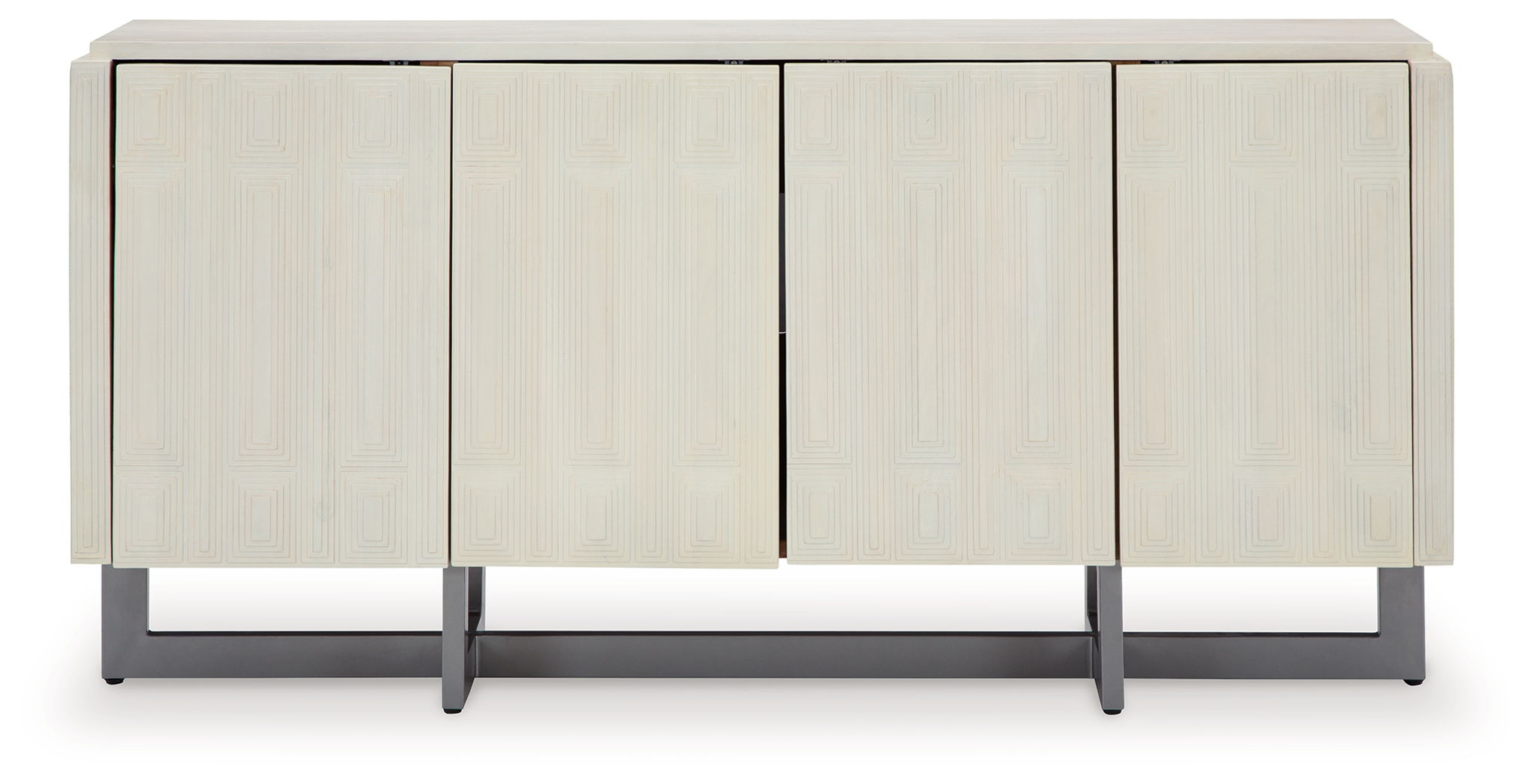 Ornawel - Distressed White - Accent Cabinet - Urban Living Furniture (Los Angeles, CA)