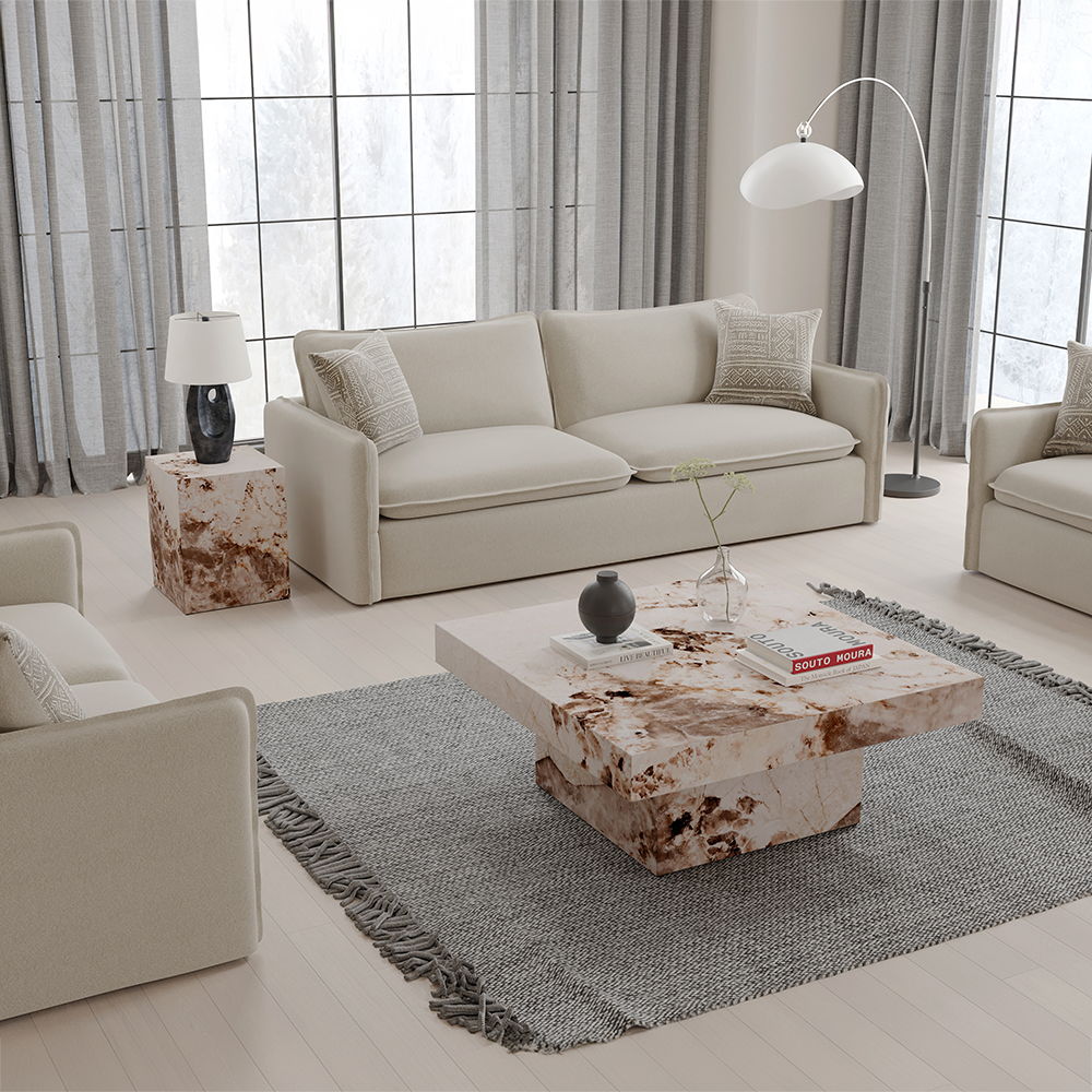 Fultan - End Table - Engineered Stone - Urban Living Furniture (Los Angeles, CA)