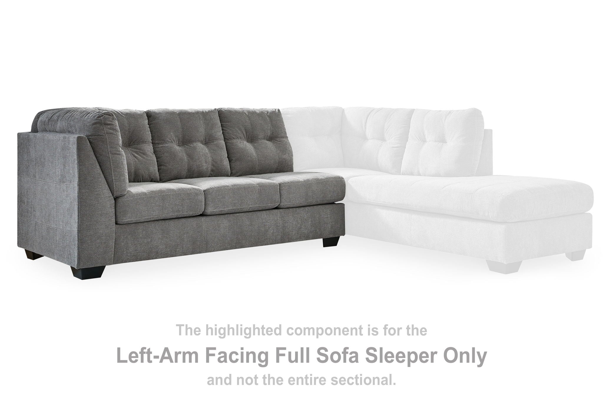 Marleton - Gray - Laf Full Sofa Sleeper - Urban Living Furniture (Los Angeles, CA)